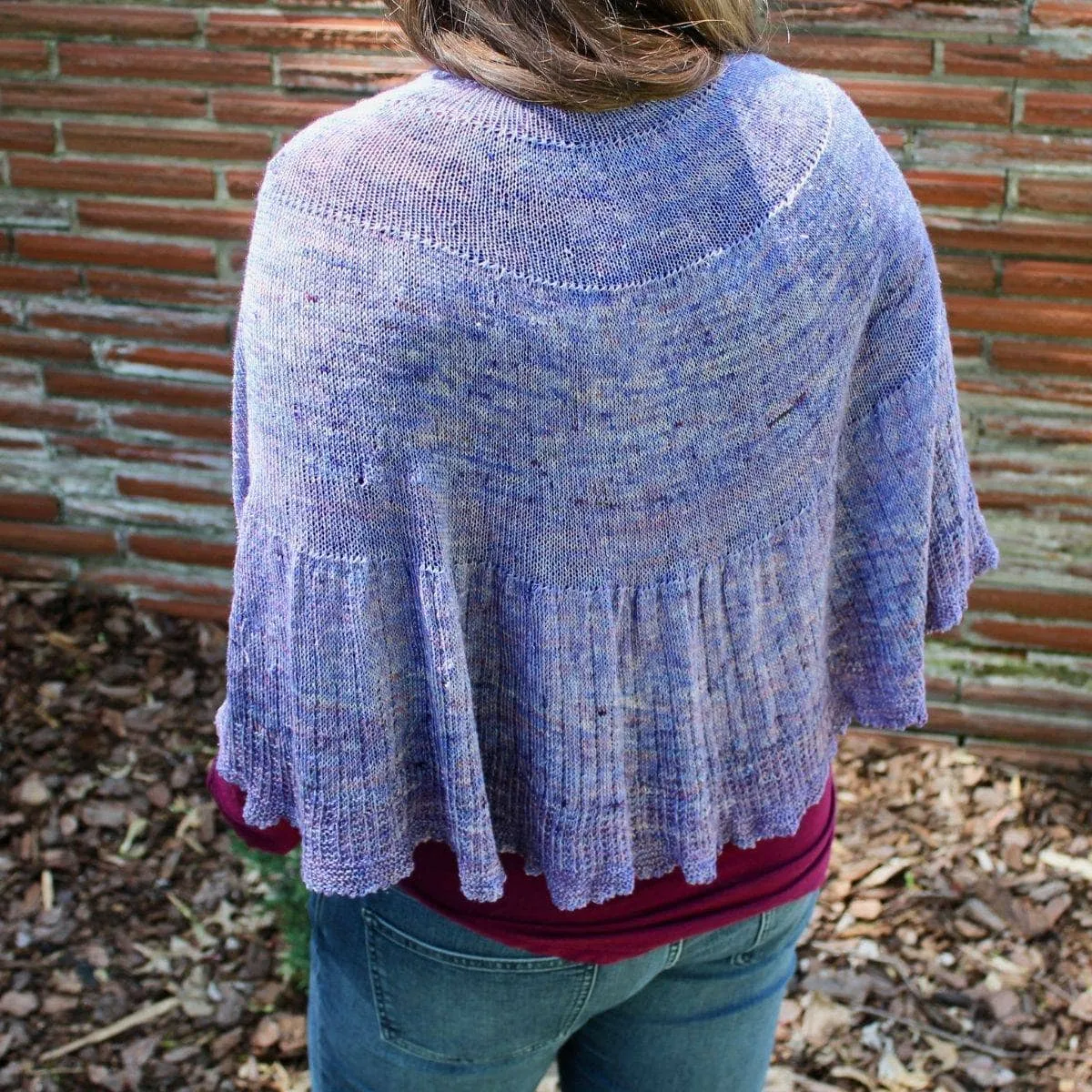 Calico Scallop Shawl Knitting Pattern