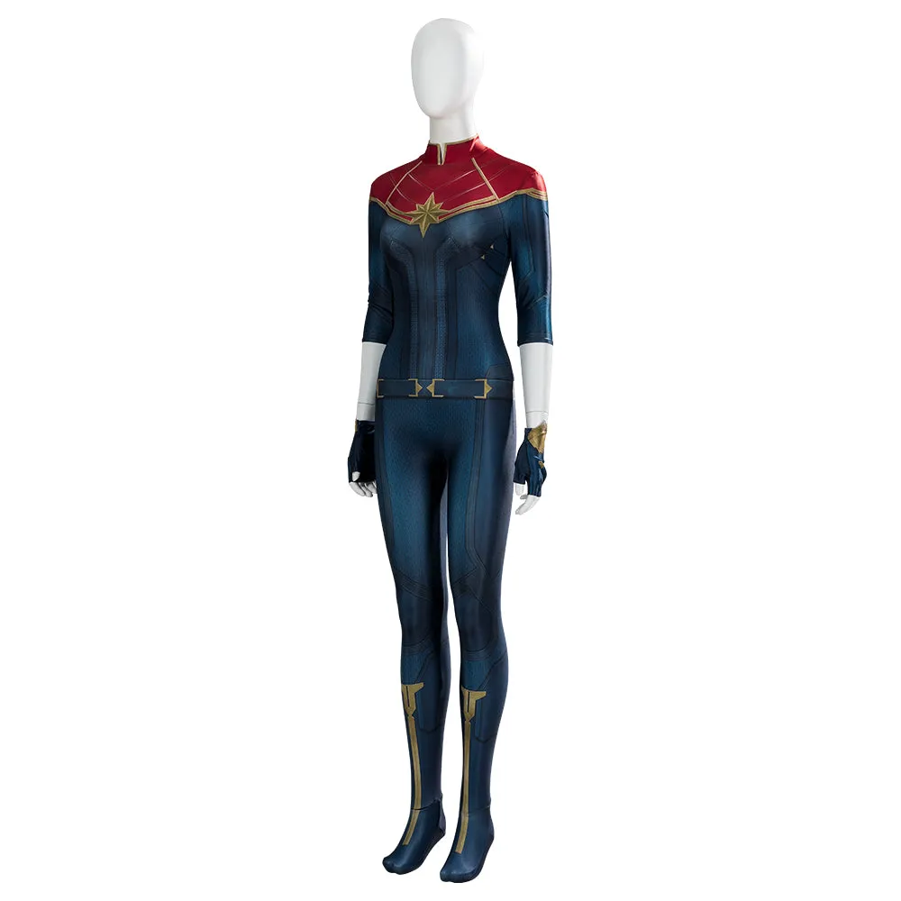 Captain Marvel 2 The Marvels Carol Danvers Battle Uniform Cosplay Costume