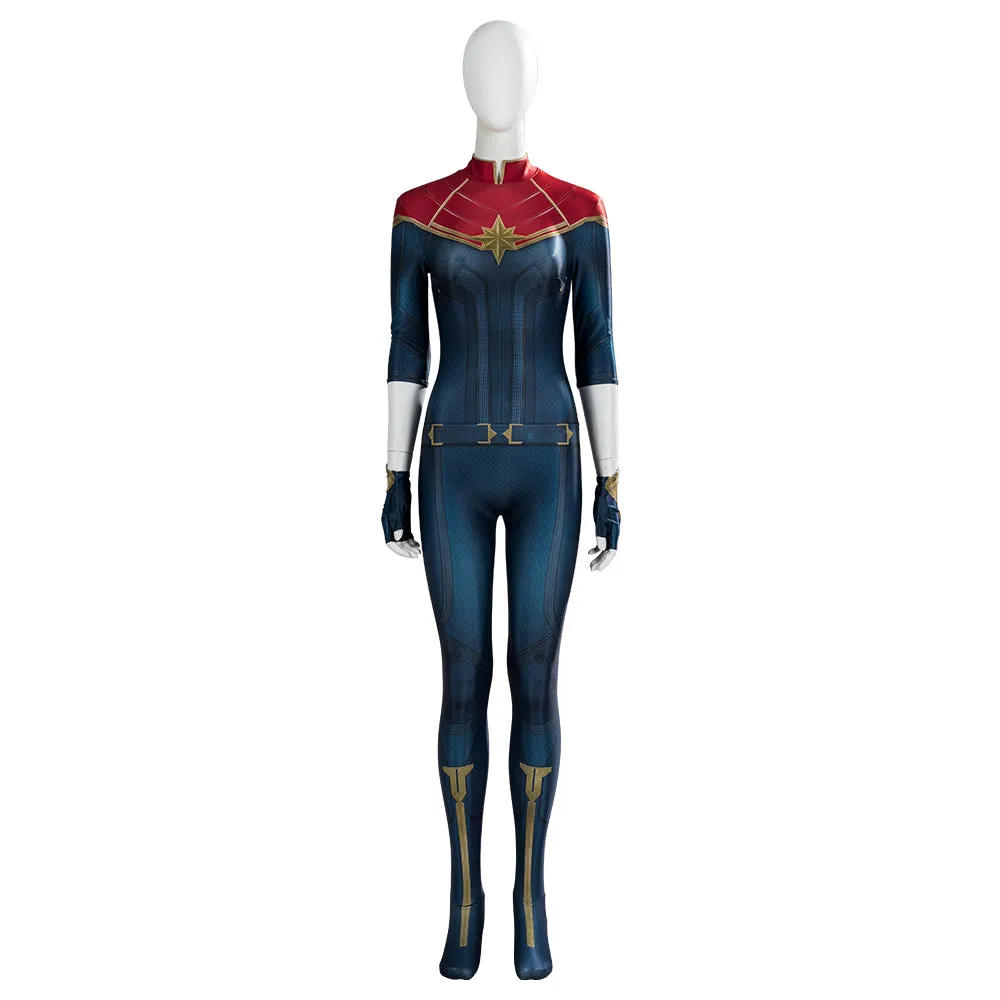 Captain Marvel 2 The Marvels Carol Danvers Battle Uniform Cosplay Costume