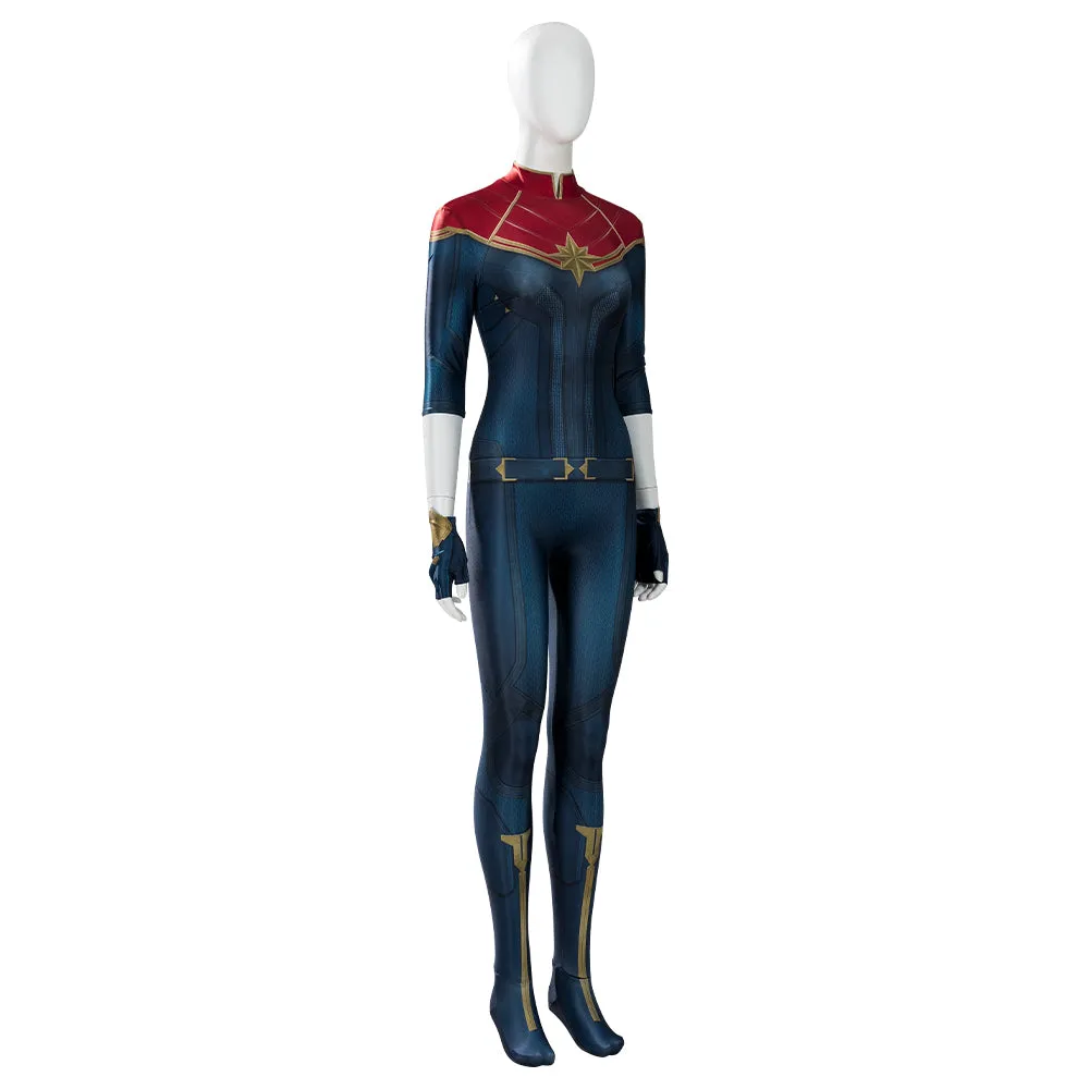 Captain Marvel 2 The Marvels Carol Danvers Battle Uniform Cosplay Costume