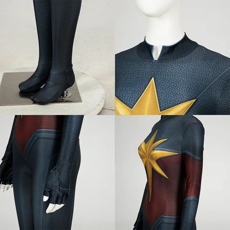 Captain Marvel 2 The Marvels Carol Danvers Team Uniform Cosplay Costume