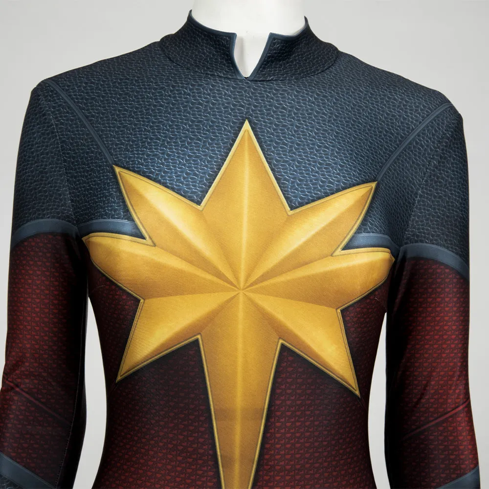 Captain Marvel 2 The Marvels Carol Danvers Team Uniform Cosplay Costume