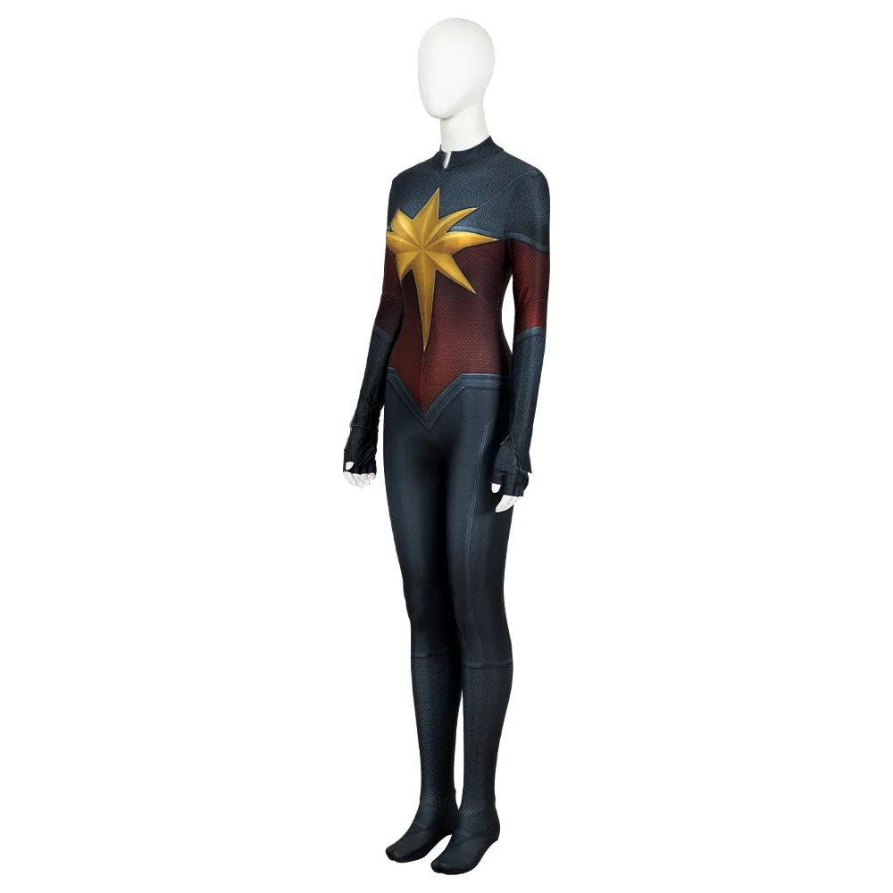 Captain Marvel 2 The Marvels Carol Danvers Team Uniform Cosplay Costume