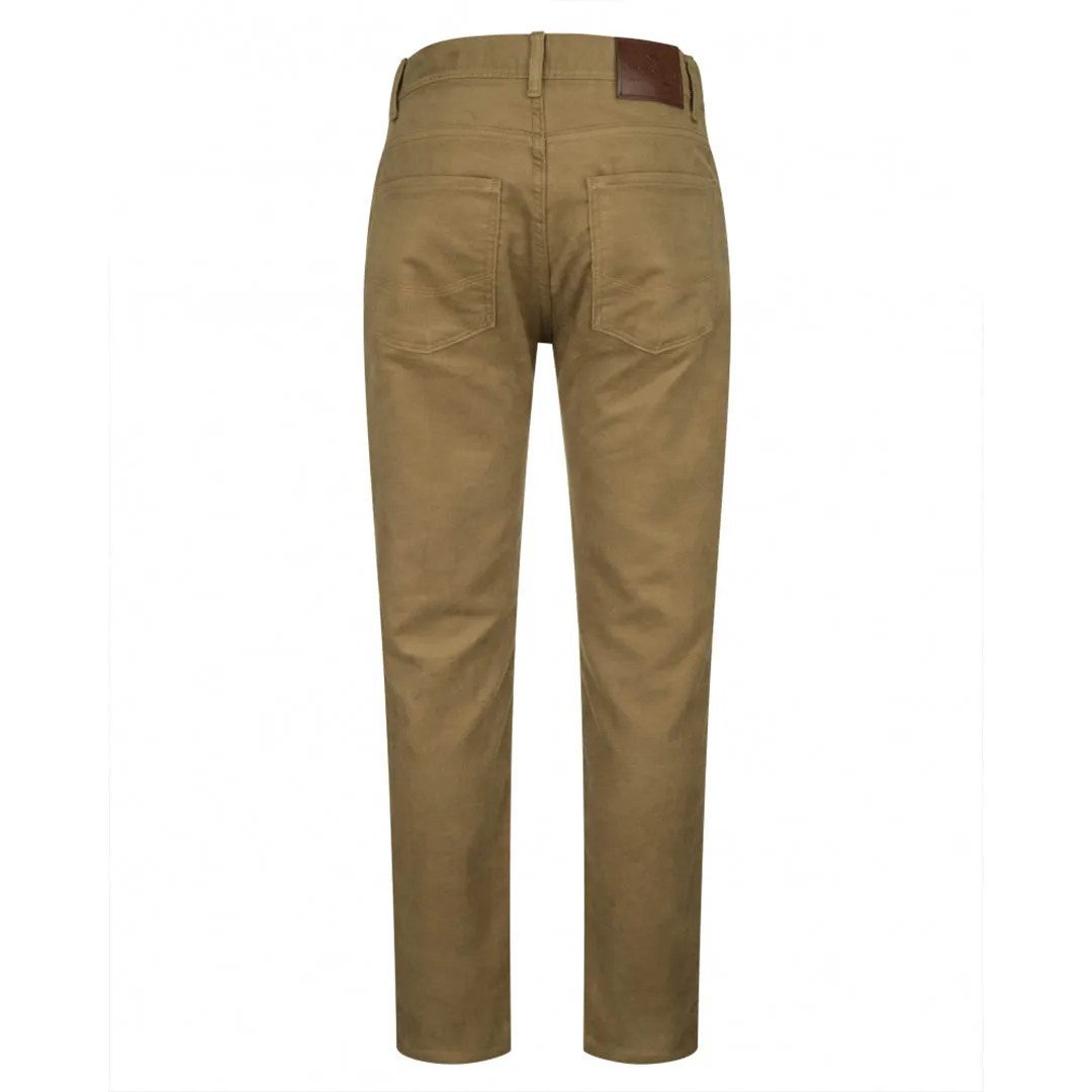 Carrick Stretch Technical Moleskin Jeans - Dried Moss by Hoggs of Fife