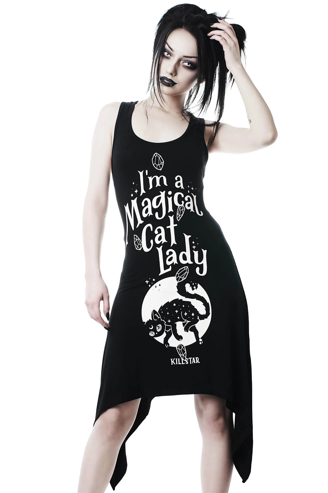 Cat Lady Lace-Up Tunic