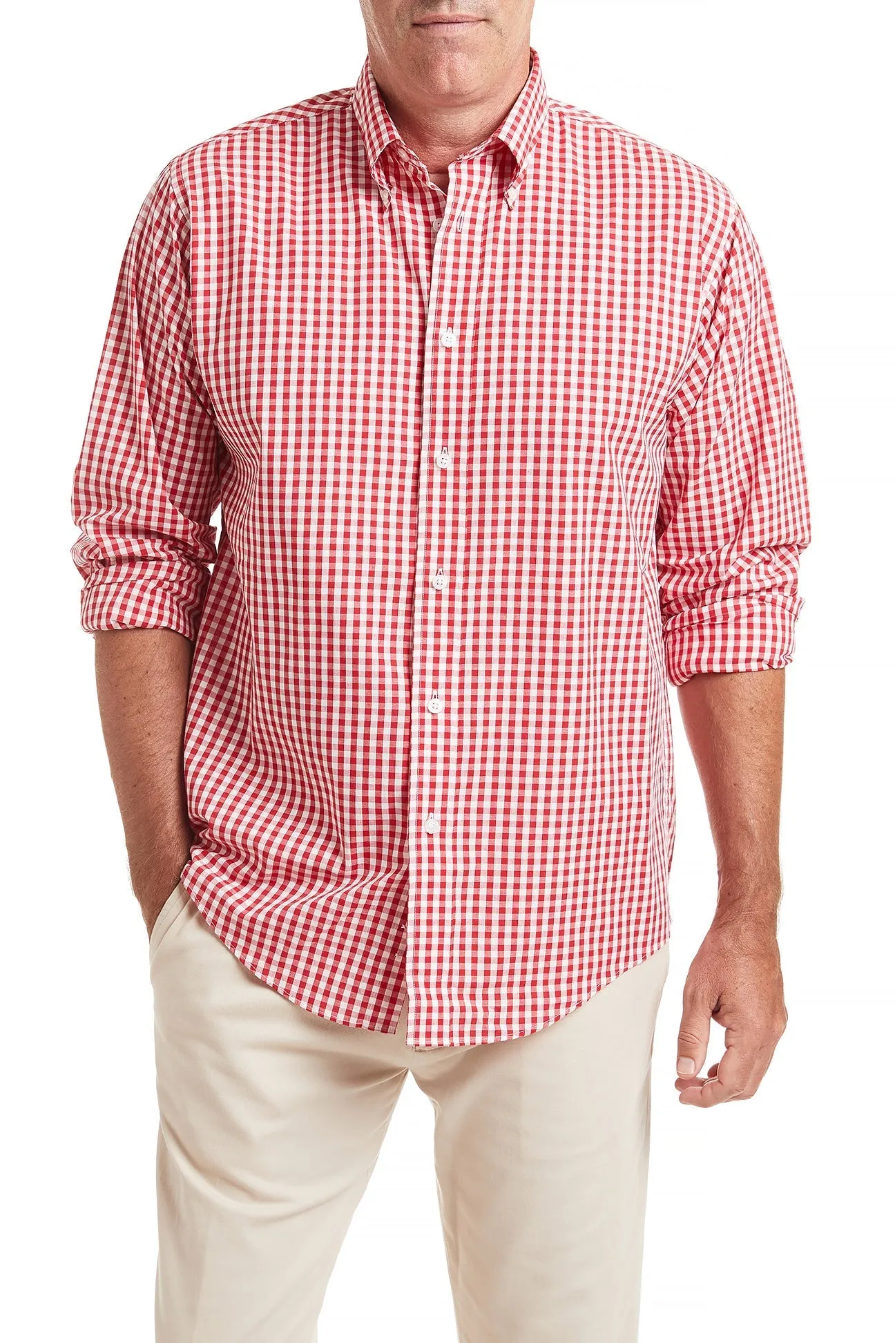 Chase Shirt Wide Gingham Red