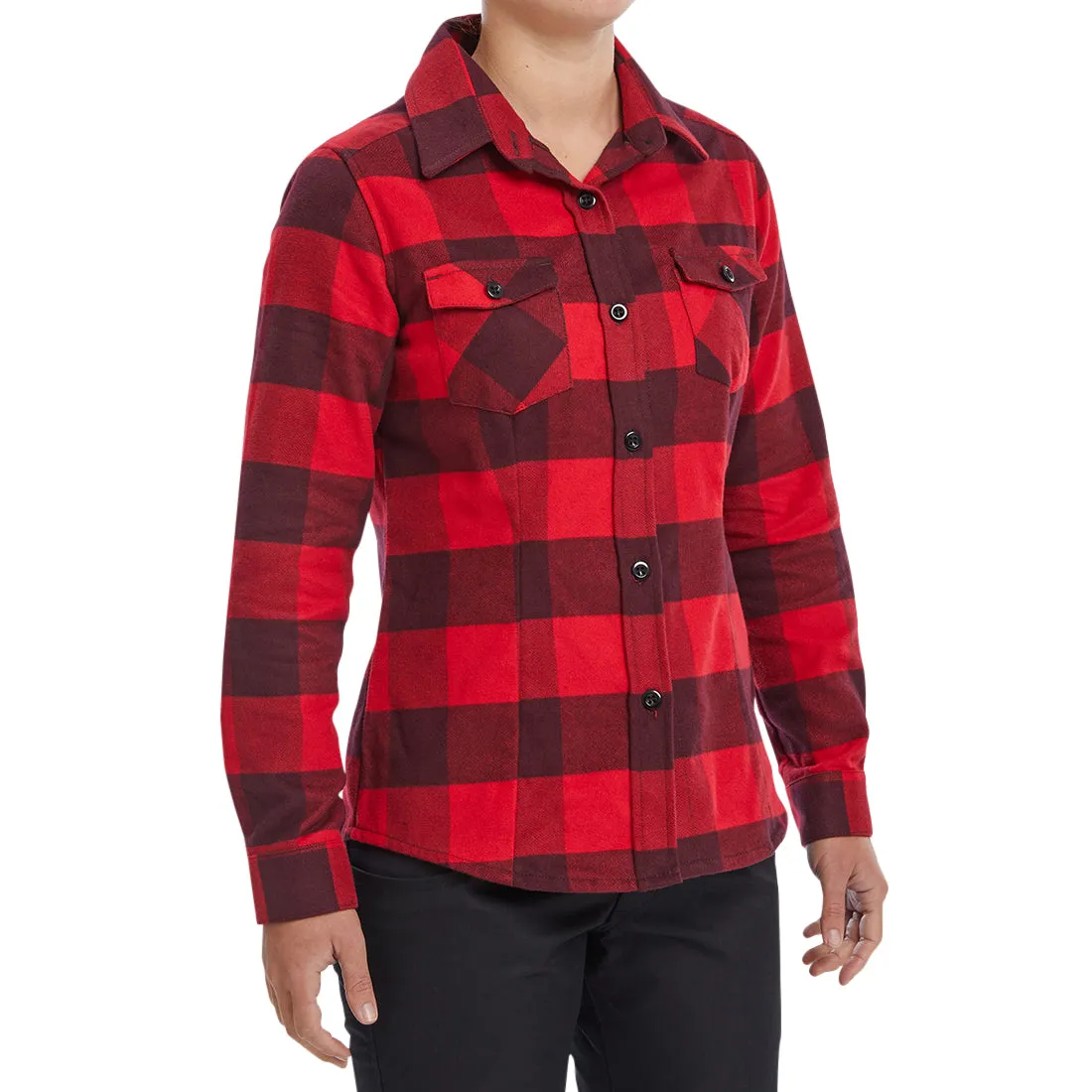 Checked Flannel Shirt Womens