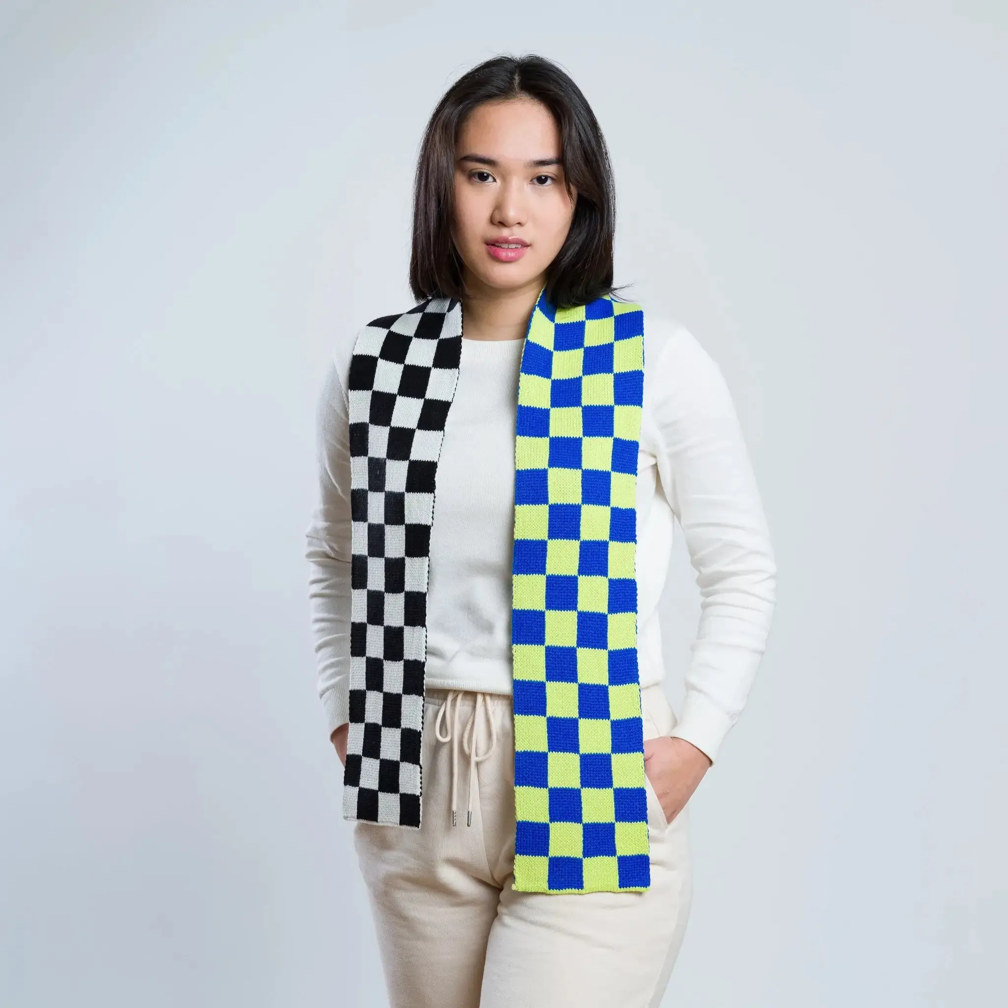 Checker-board Mini Scarf | Various | by VERLOOP