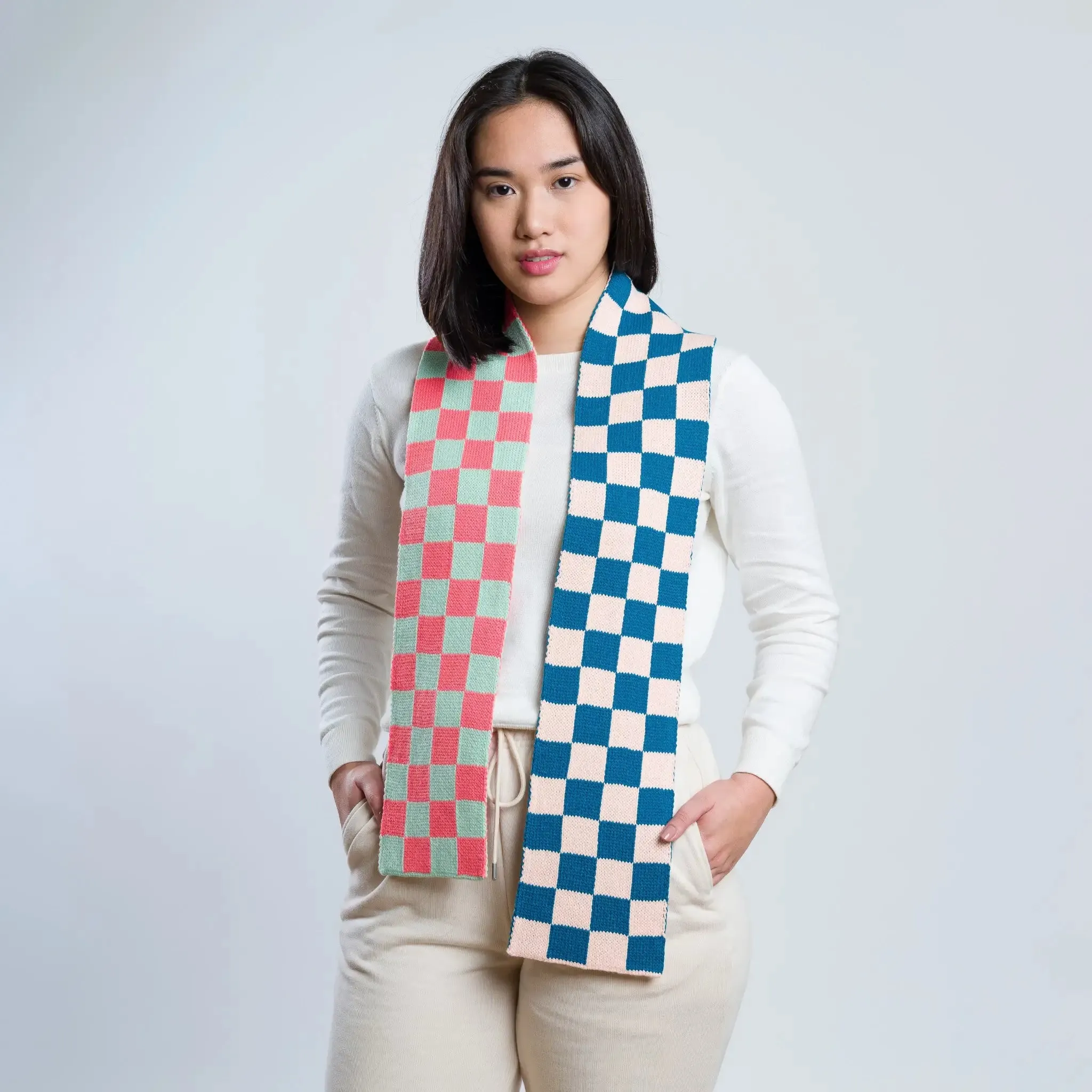 Checker-board Mini Scarf | Various | by VERLOOP