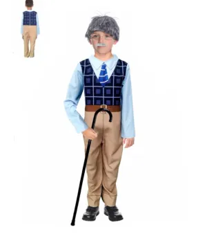 Children Grandpa Old Man Costume