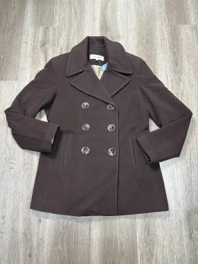 Coat Parka By Calvin Klein In Brown, Size: S