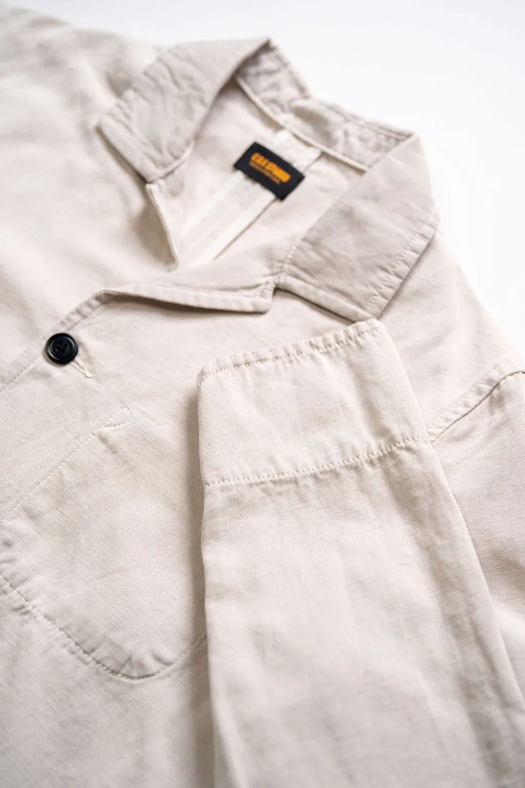 C.O.F. Studio Painter Jacket - Light Cotton Linen Ecru