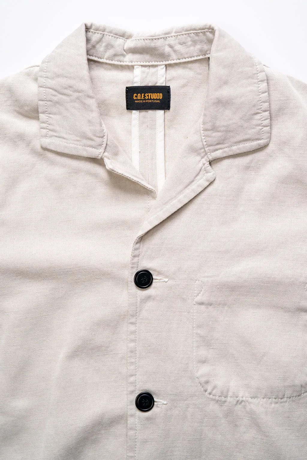 C.O.F. Studio Painter Jacket - Light Cotton Linen Ecru