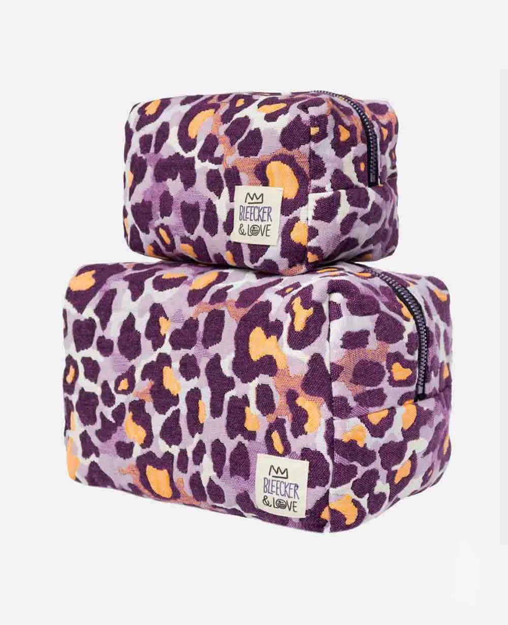 COSMETIC POUCH "CAPE" PURPLE/ORANGE