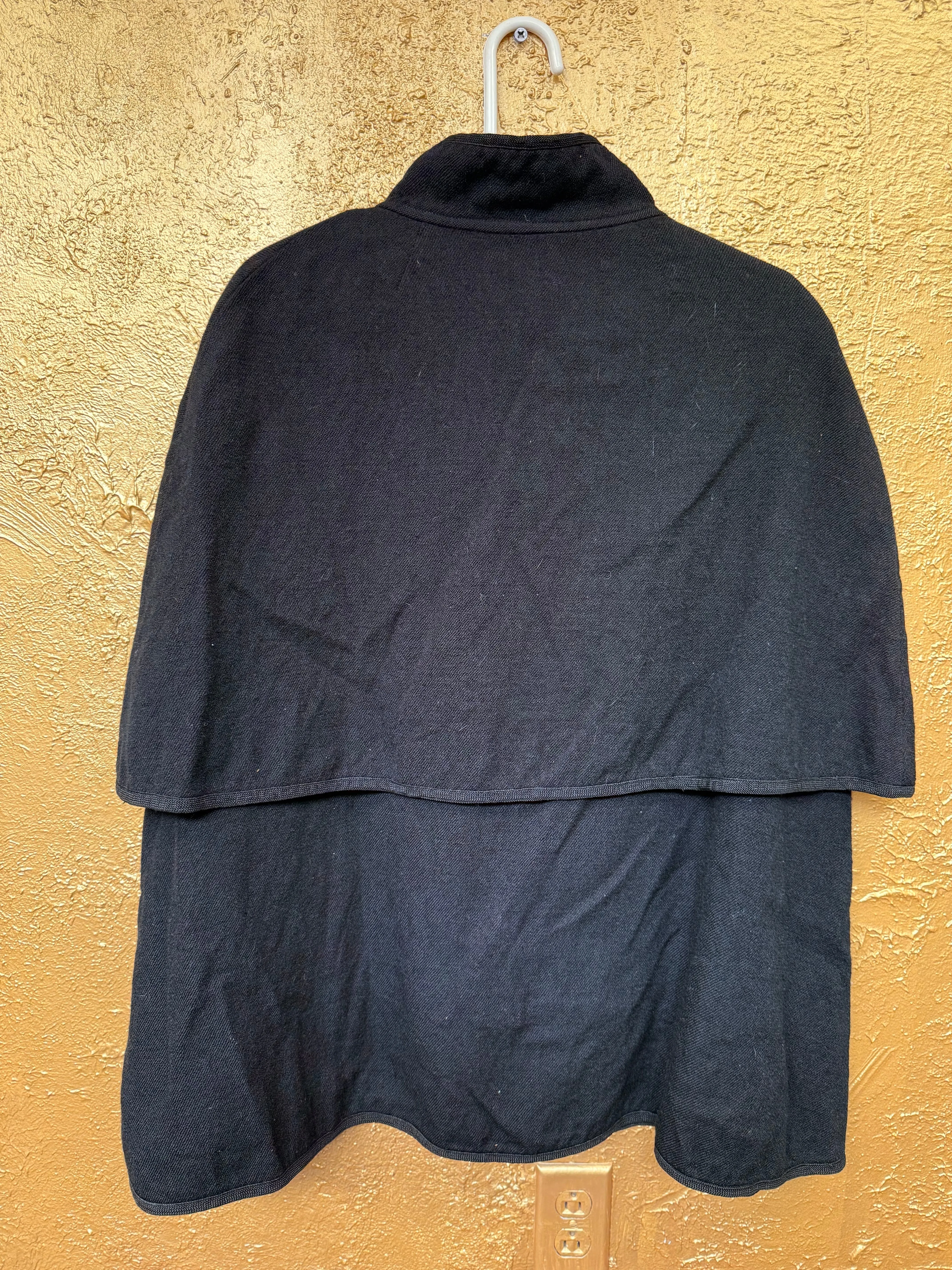 Costume - Black Cape with Shoulder Shawl