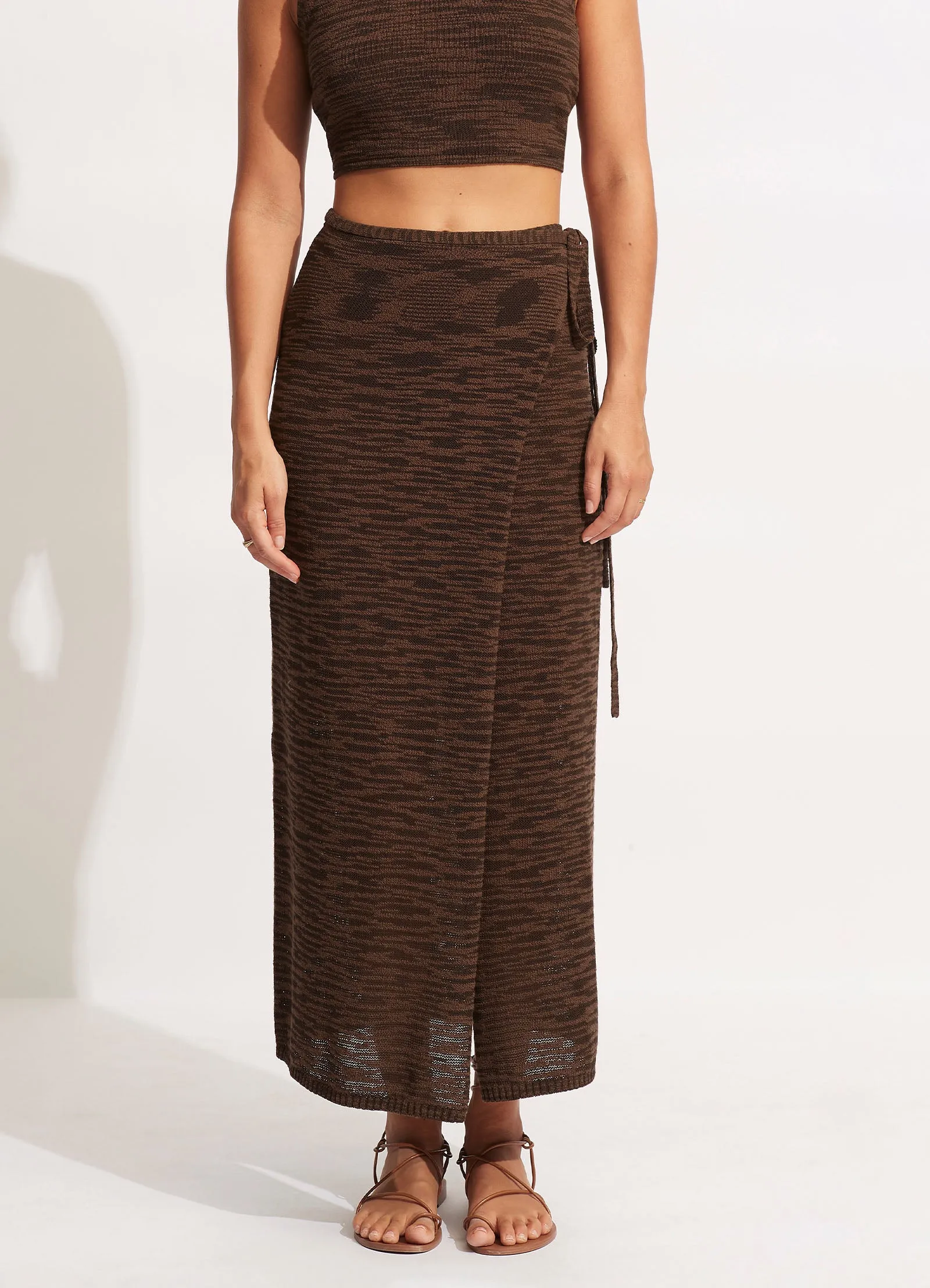 Daybreak Knit Skirt  - Chocolate