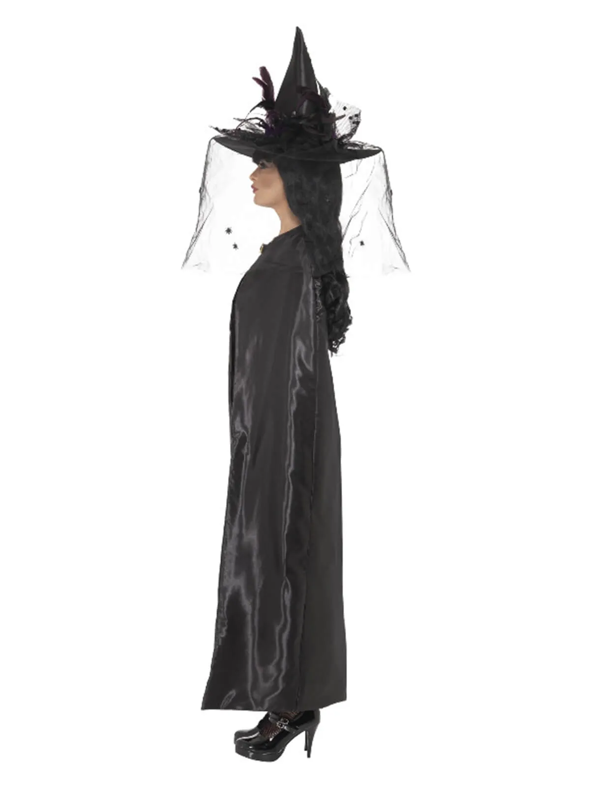 Deluxe Witch Cape, Black Halloween Halloween Costume