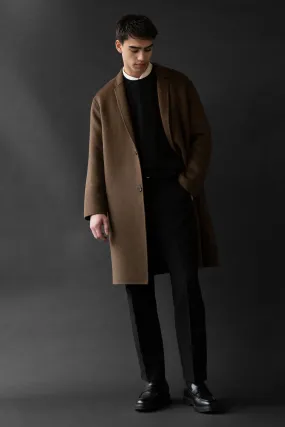 DOUBLE-FACED WOOL BLEND COAT