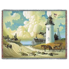 Dreamers Woven Throw Blanket by Charles Wysocki©