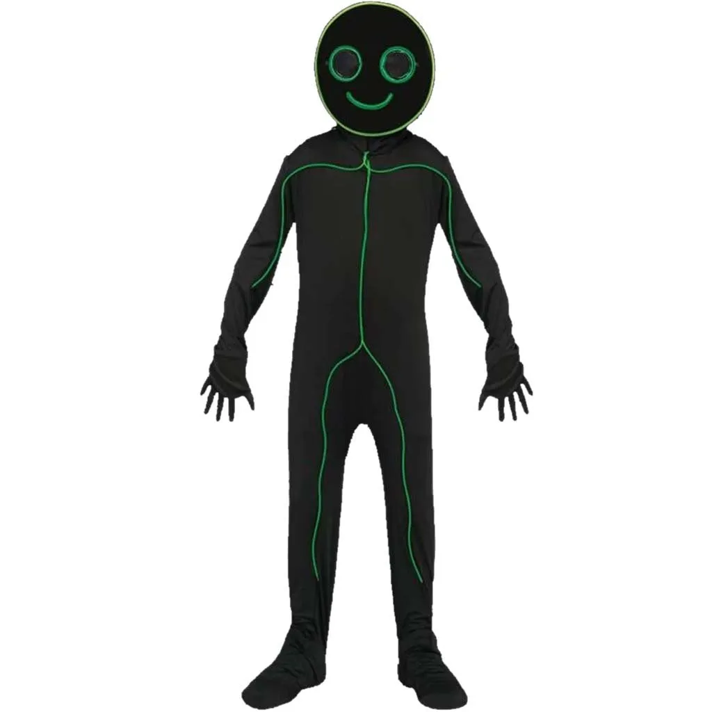 E.L. Light-Up Stick Figure Costume