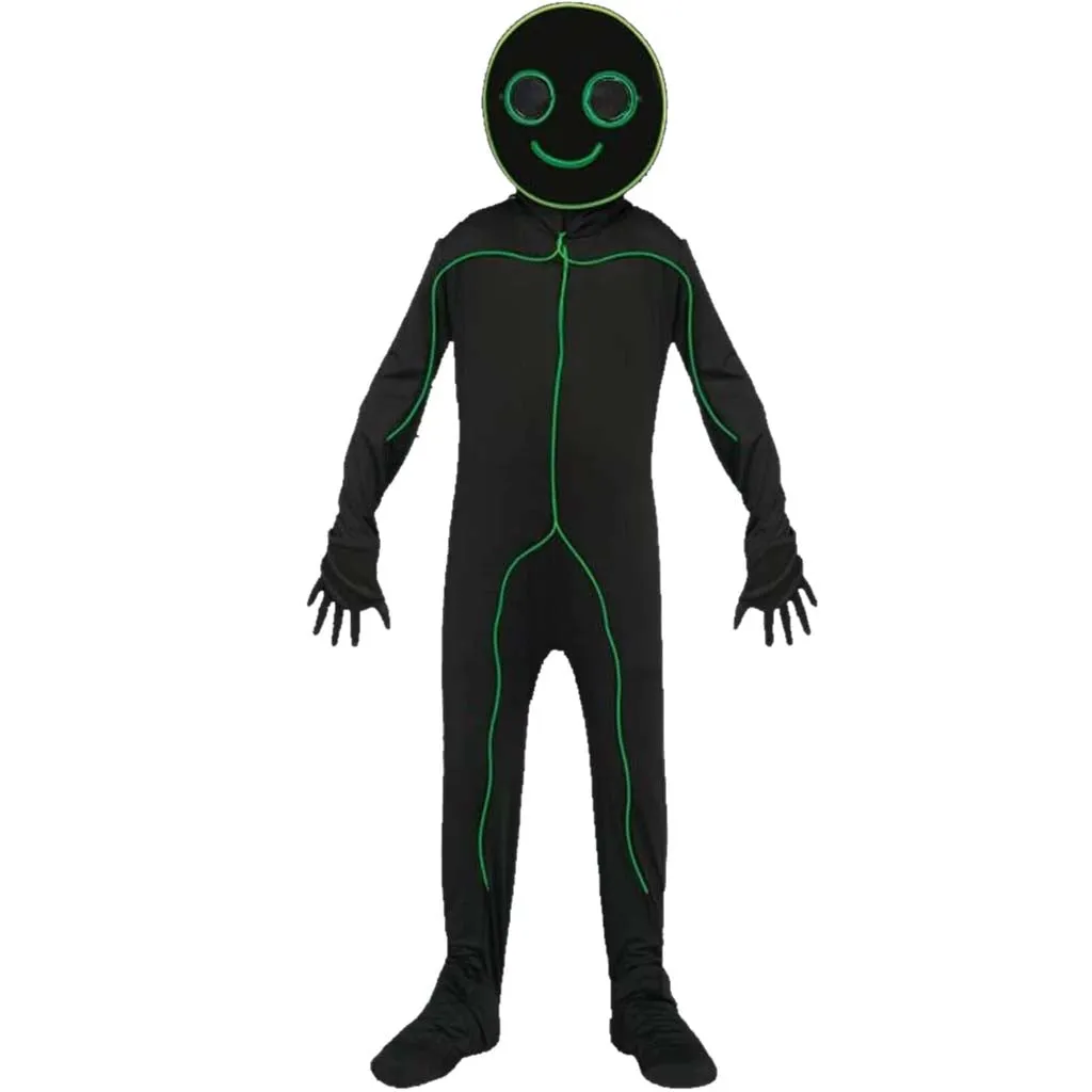 E.L. Light-Up Stick Figure Costume