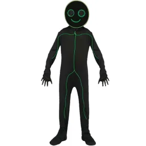 E.L. Light-Up Stick Figure Costume