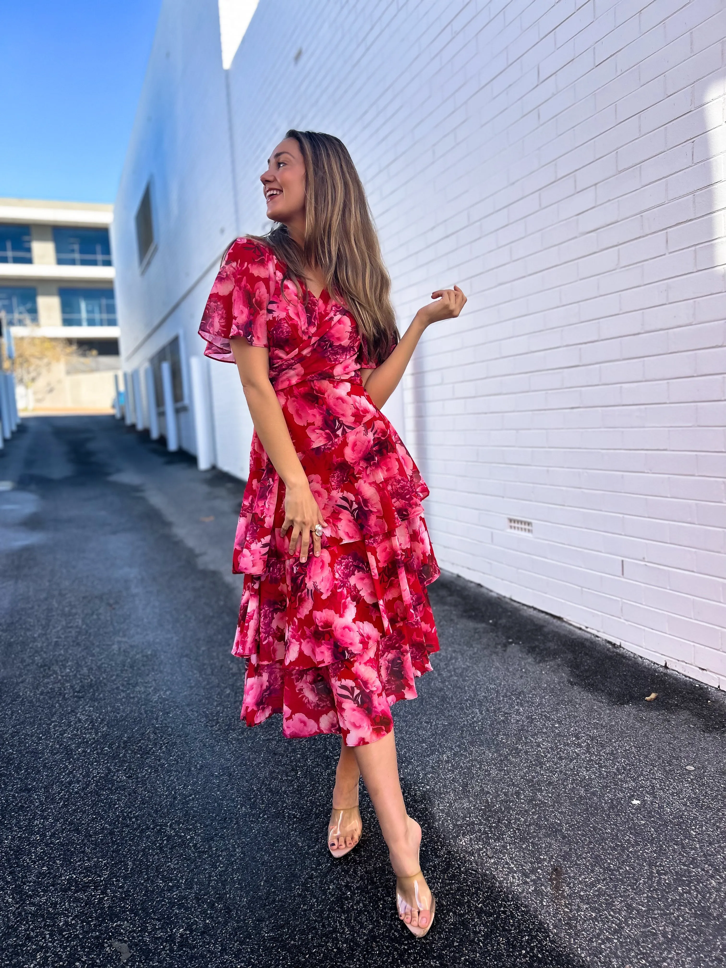 EMILY Tiered Midi Dress