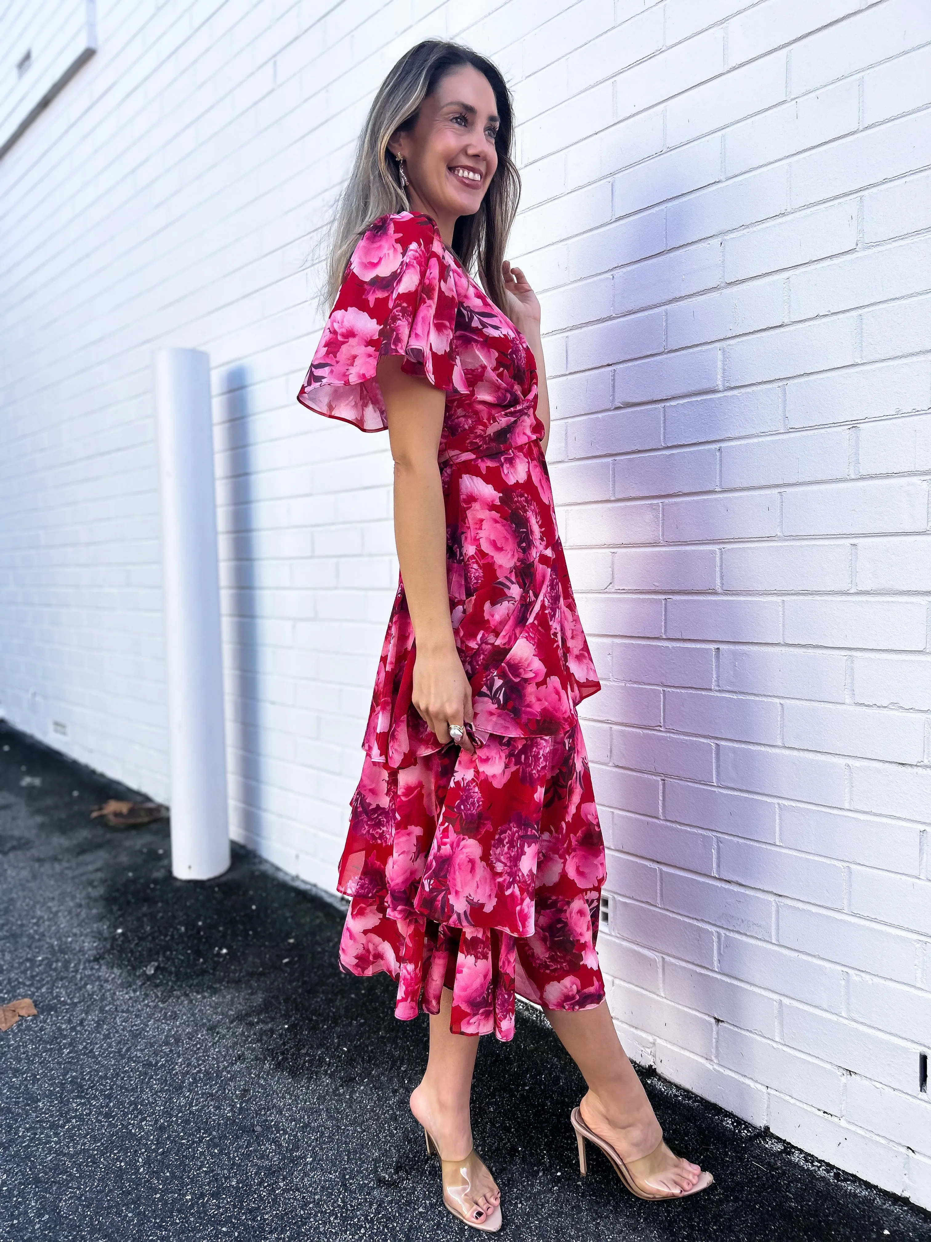 EMILY Tiered Midi Dress