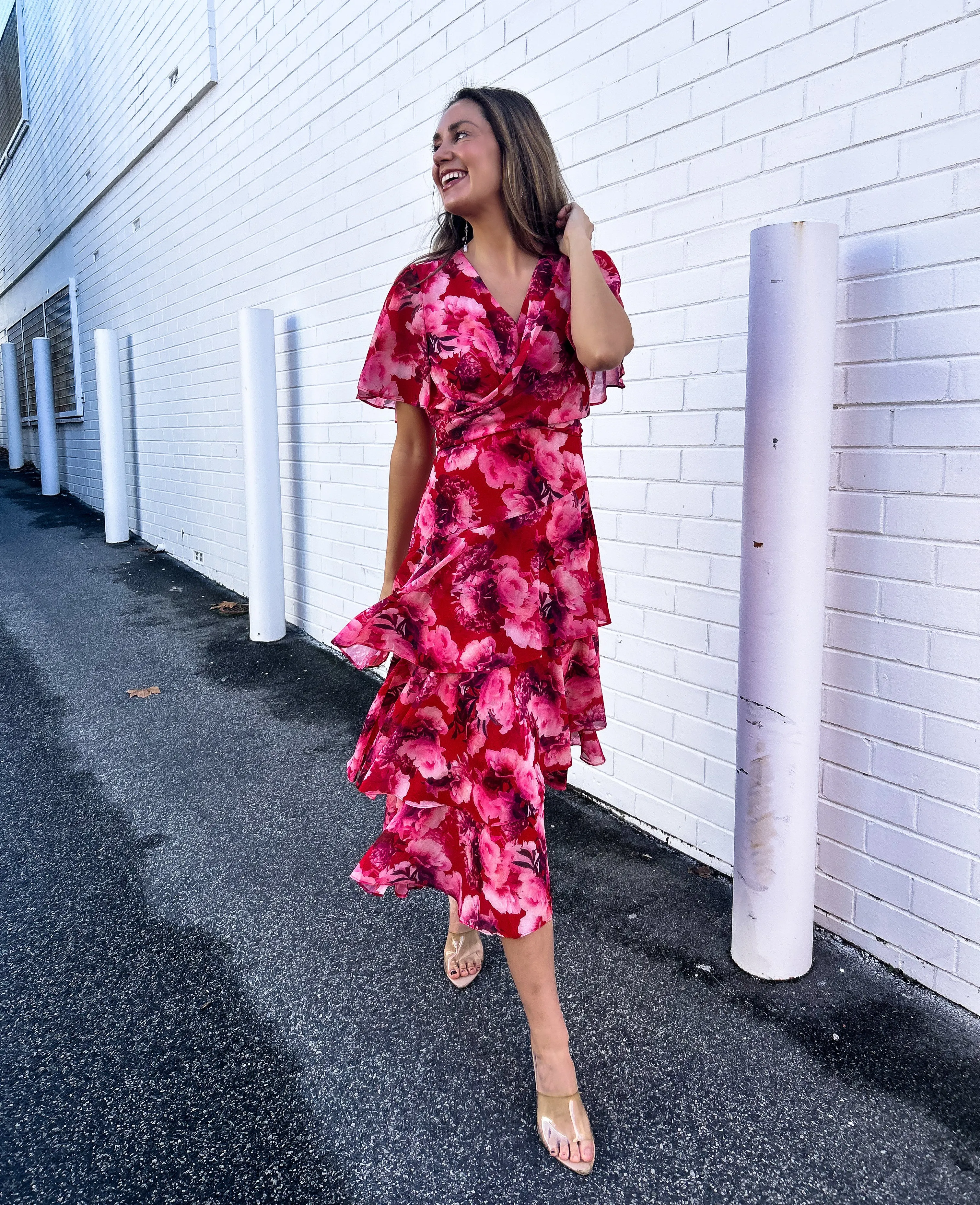 EMILY Tiered Midi Dress