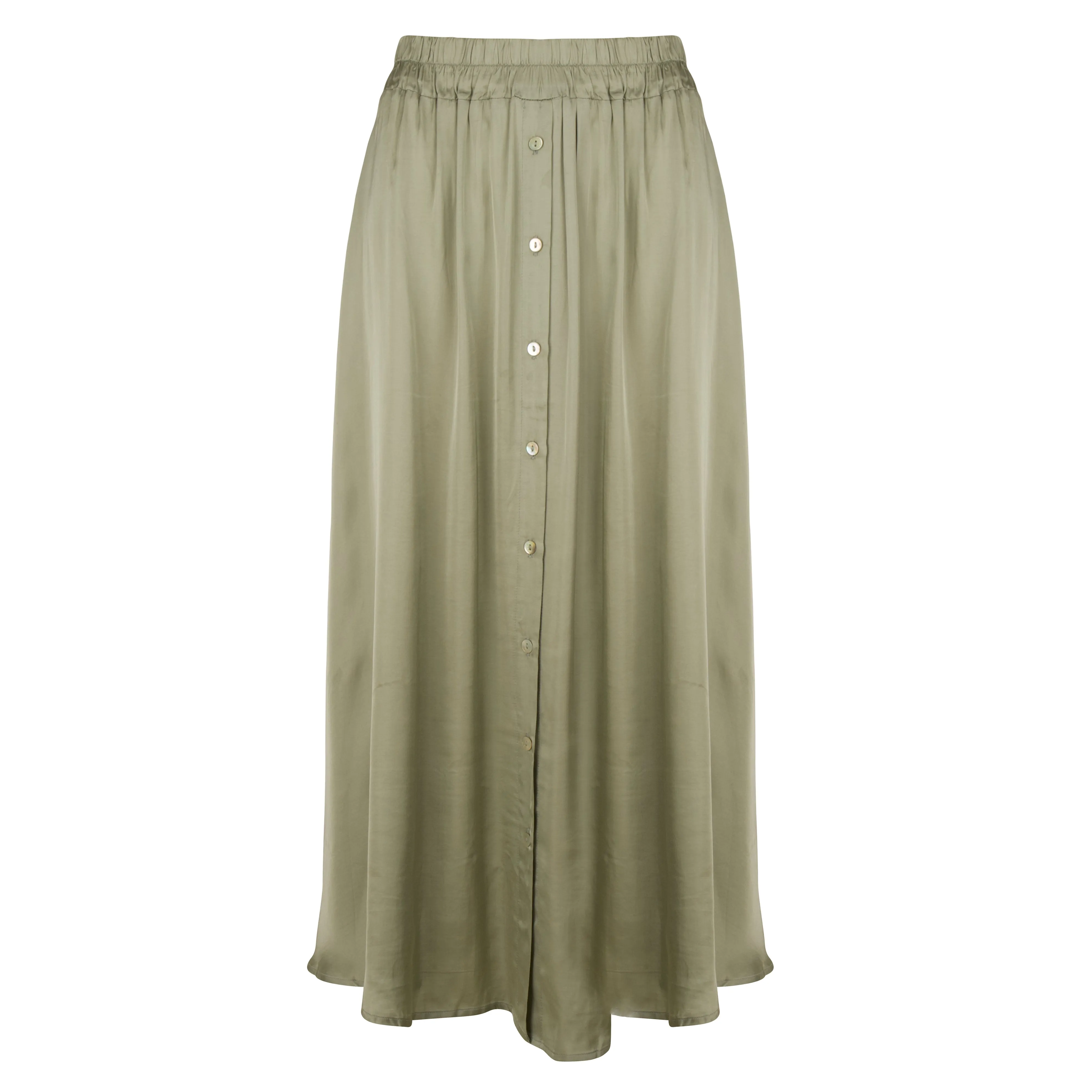 Esqualo - Satin Midi Skirt