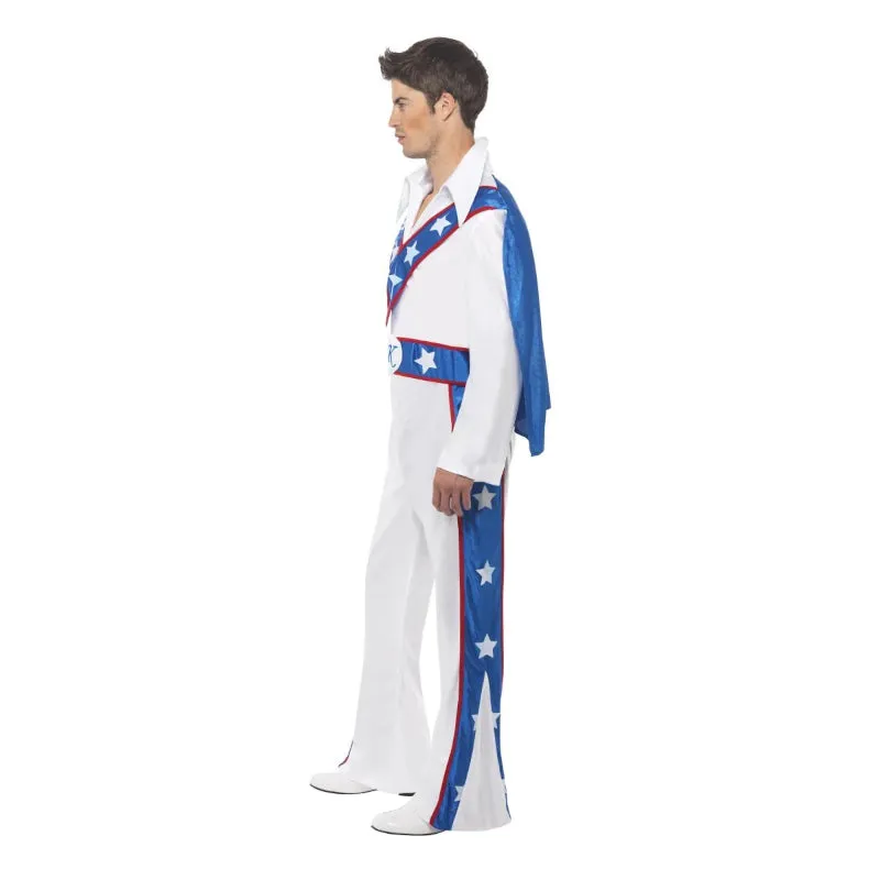 Evel Knievel Costume - Jumpsuit and Attached Cape