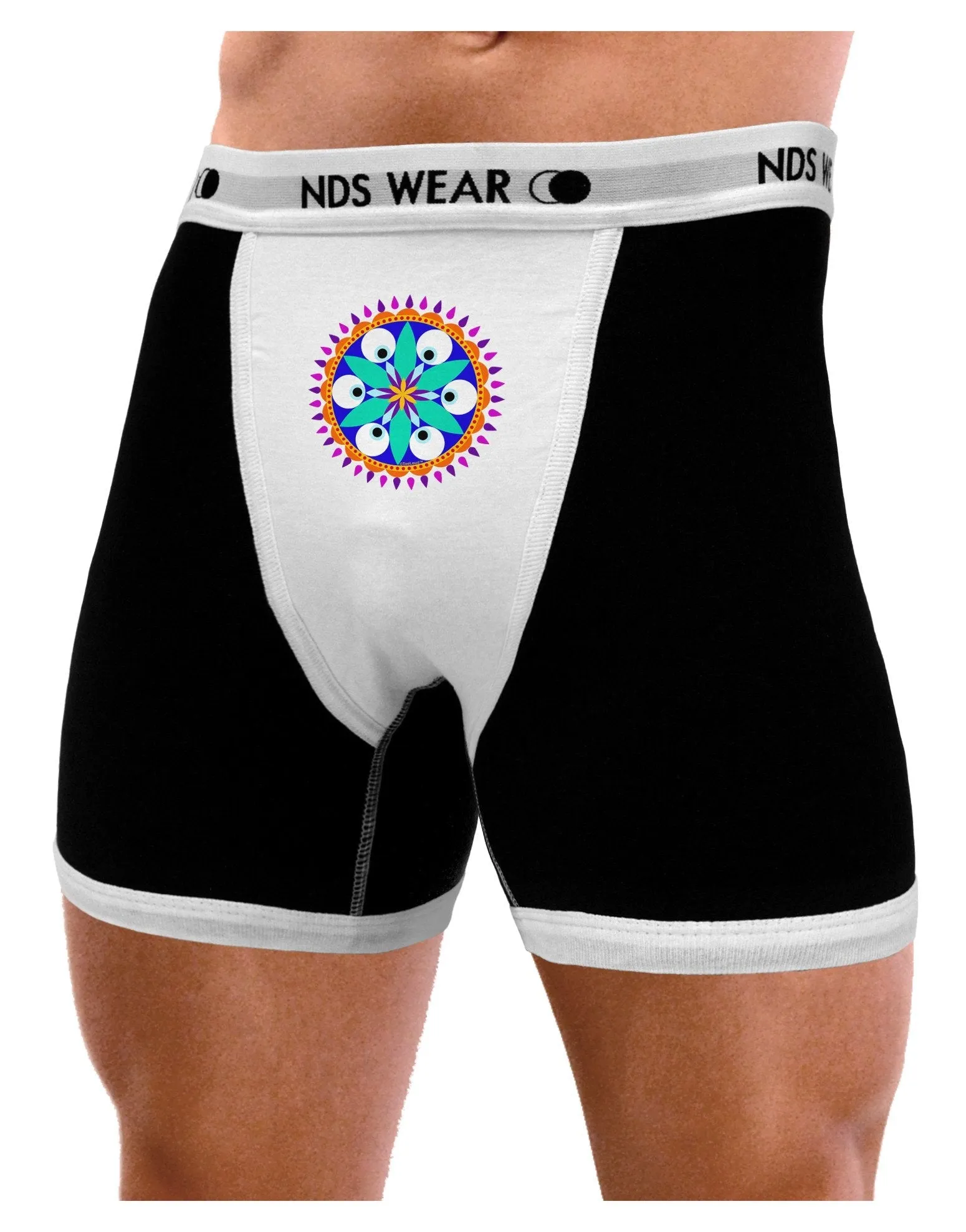 Evil Eye Protection Mandala Mens Boxer Brief Underwear by NDS Wear