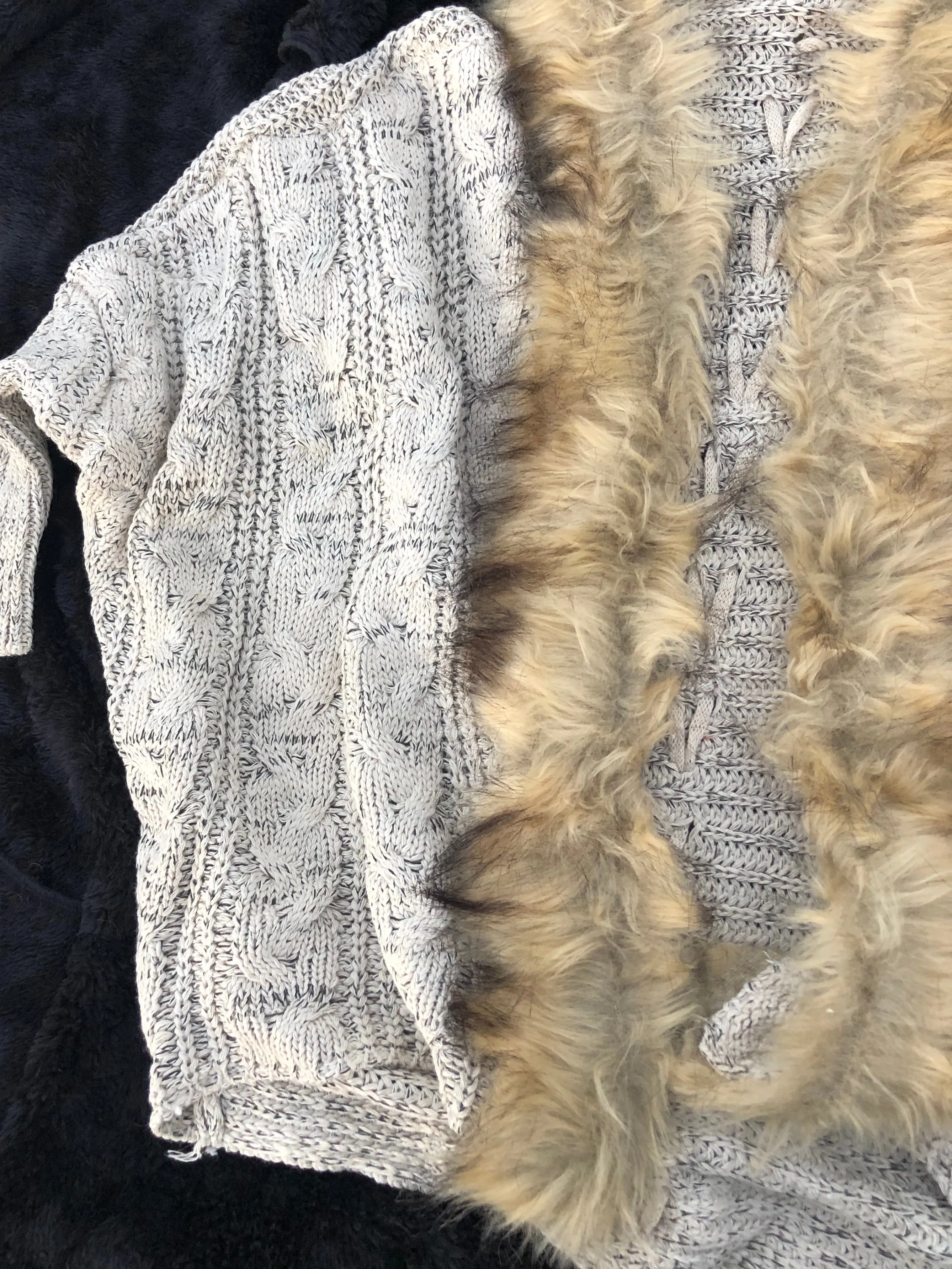 Faux Fur Emily Cardigan (Small/Medium)