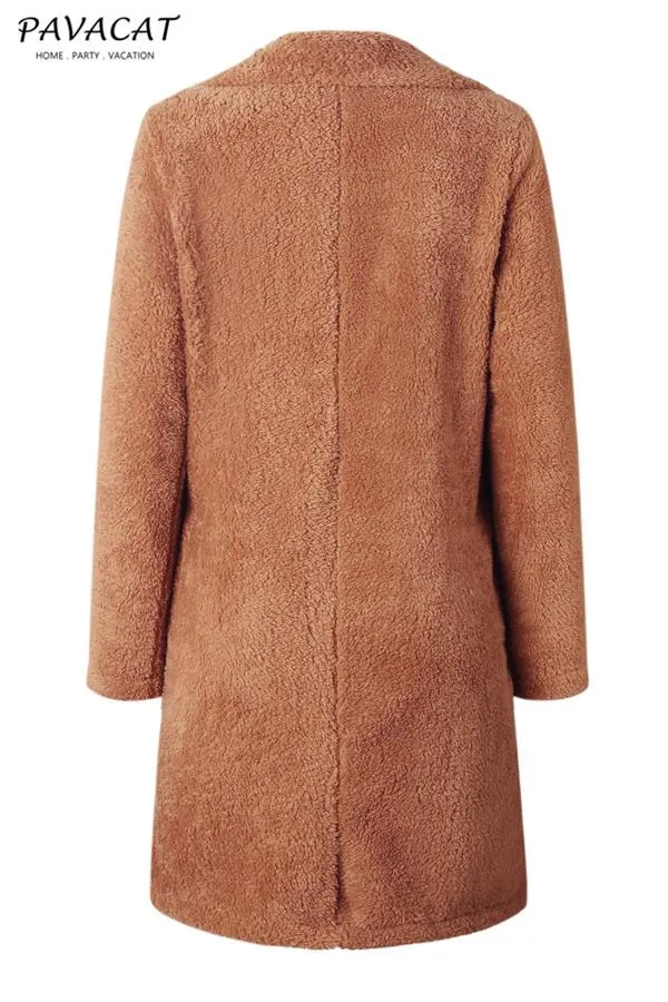 Feeling of Warmth Faux Fur Longline Coat - Beige