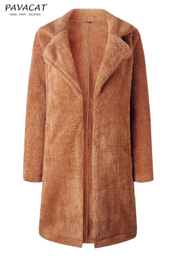 Feeling of Warmth Faux Fur Longline Coat - Beige