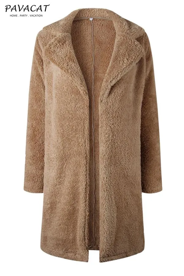 Feeling of Warmth Faux Fur Longline Coat - Beige