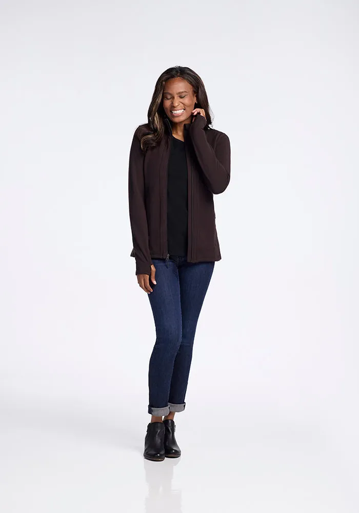 Finley Zip Up Sweatshirt • Final Sale Deals! - French Roast