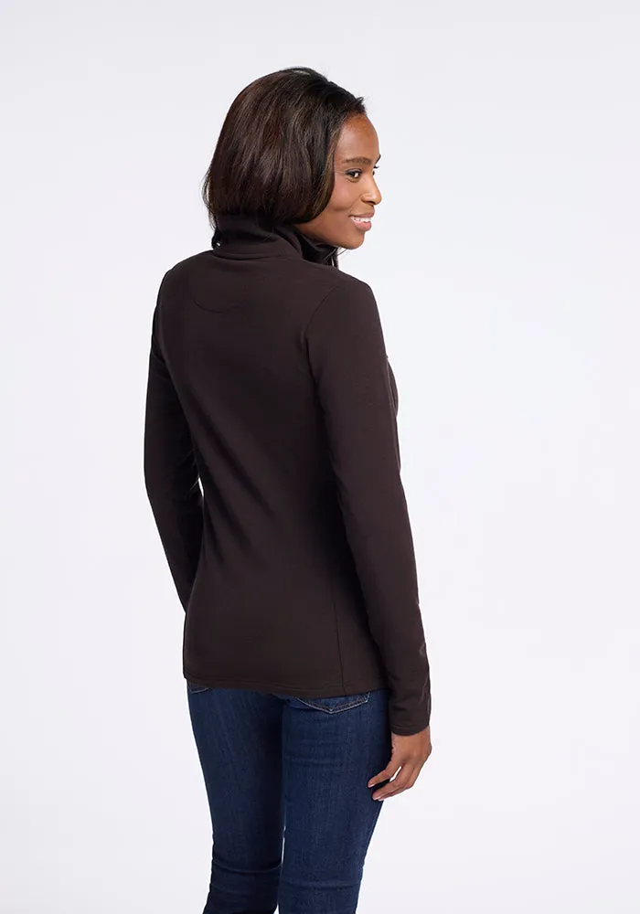 Finley Zip Up Sweatshirt • Final Sale Deals! - French Roast