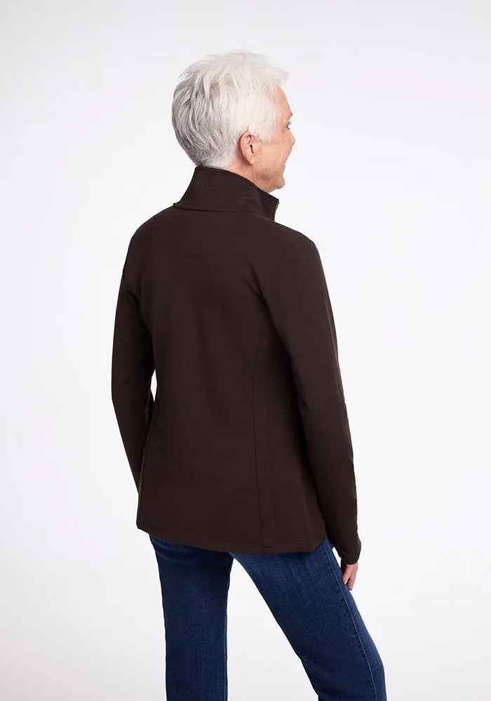 Finley Zip Up Sweatshirt • Final Sale Deals! - French Roast