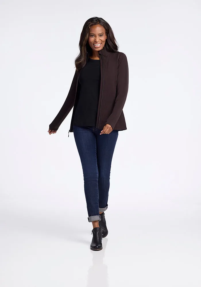 Finley Zip Up Sweatshirt • Final Sale Deals! - French Roast