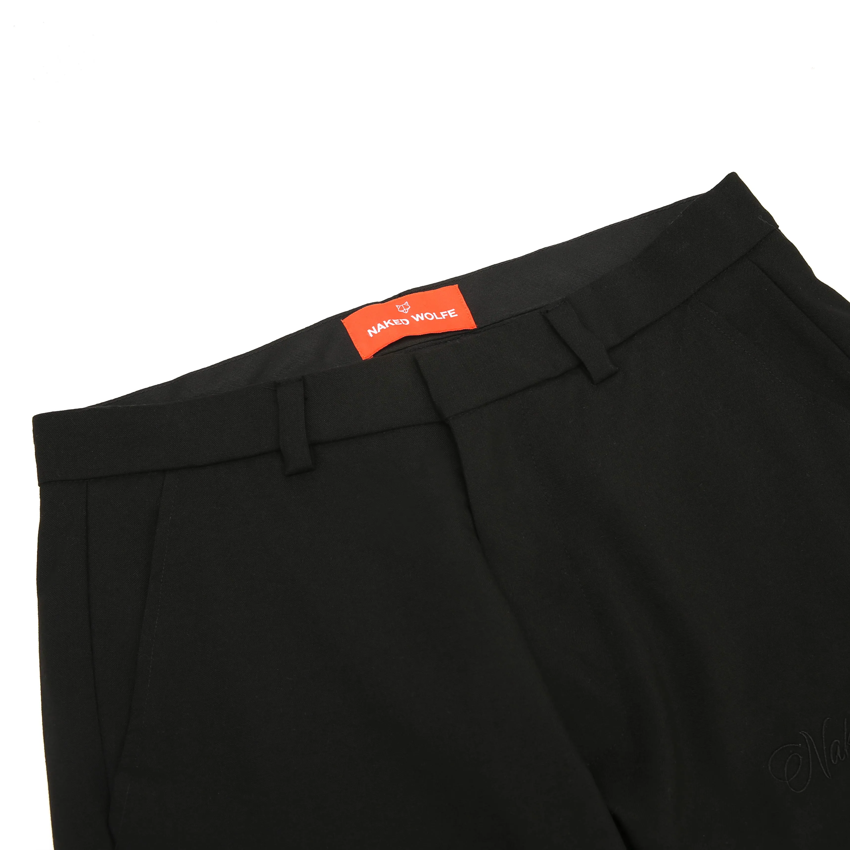 Flared Trousers Black Wool