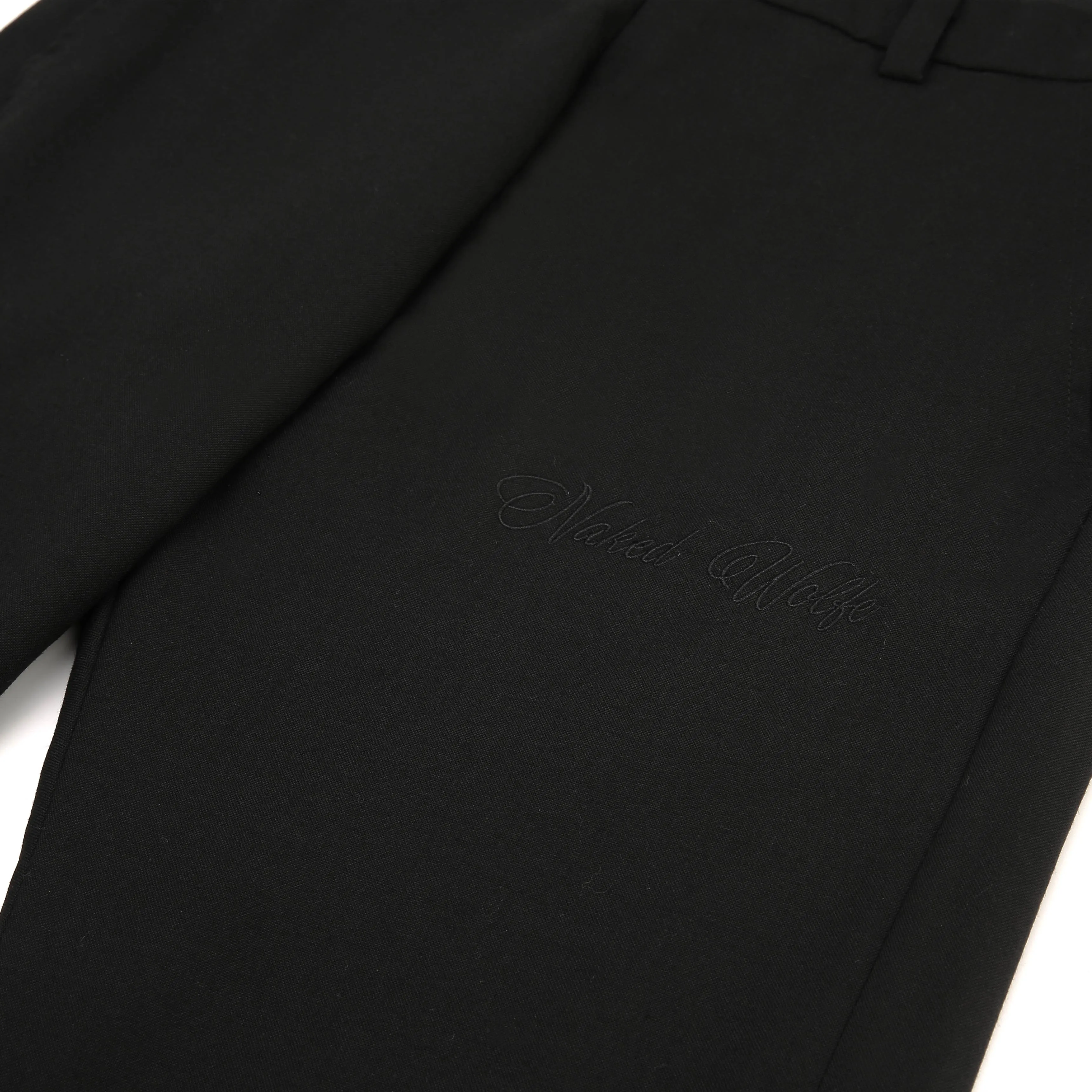 Flared Trousers Black Wool