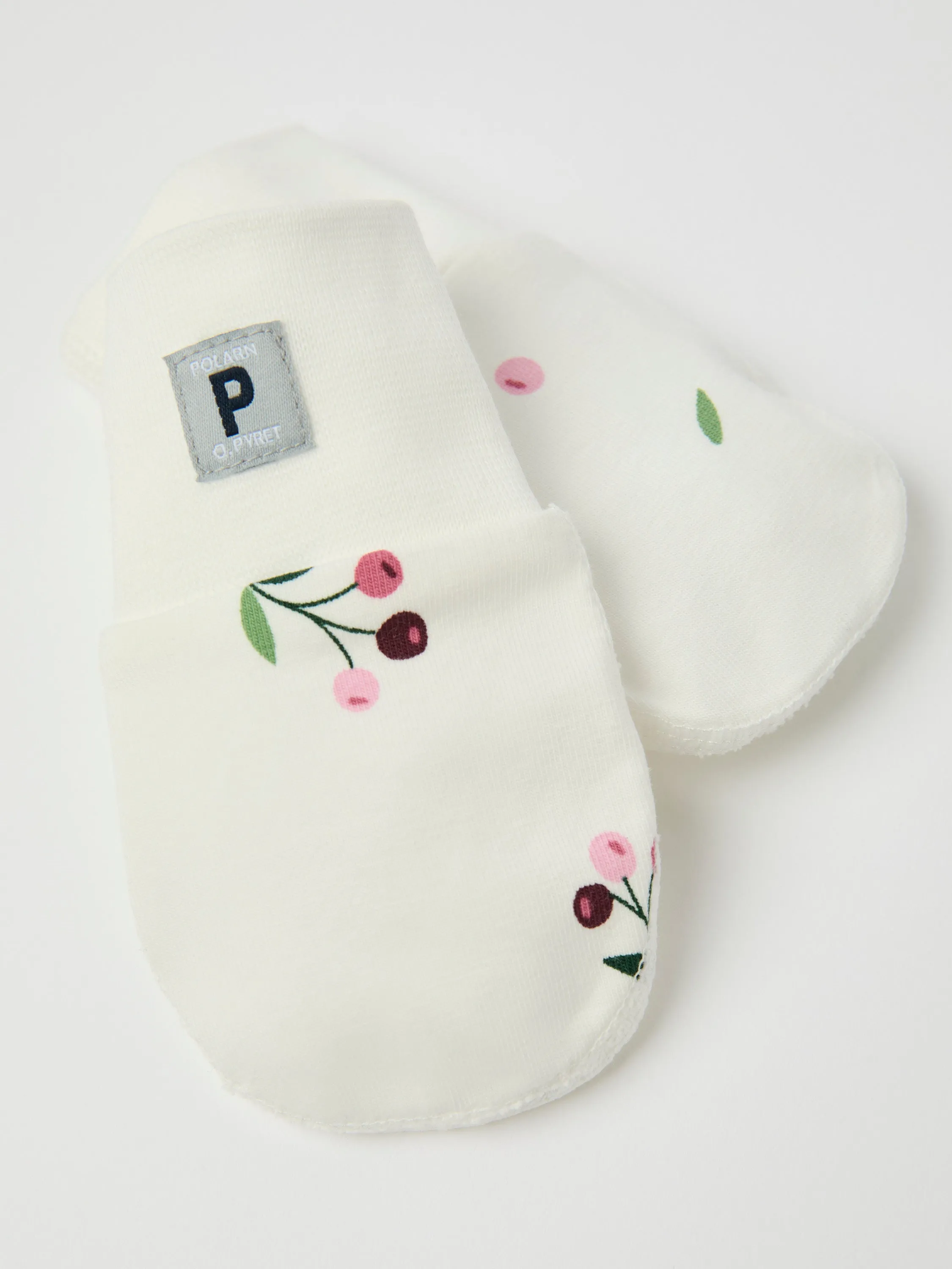 Floral Print Baby Mittens