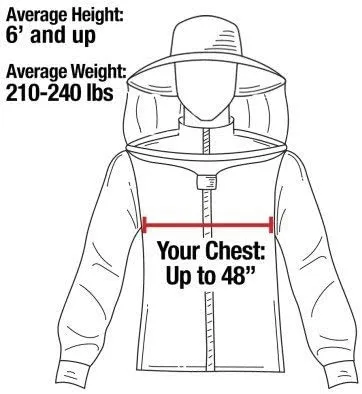 Forest Beekeeping | Premium Beekeeping Canvas Cotton Jacket | Fencing Hood | YKK Brass Zippers | Natural Canvas Cotton