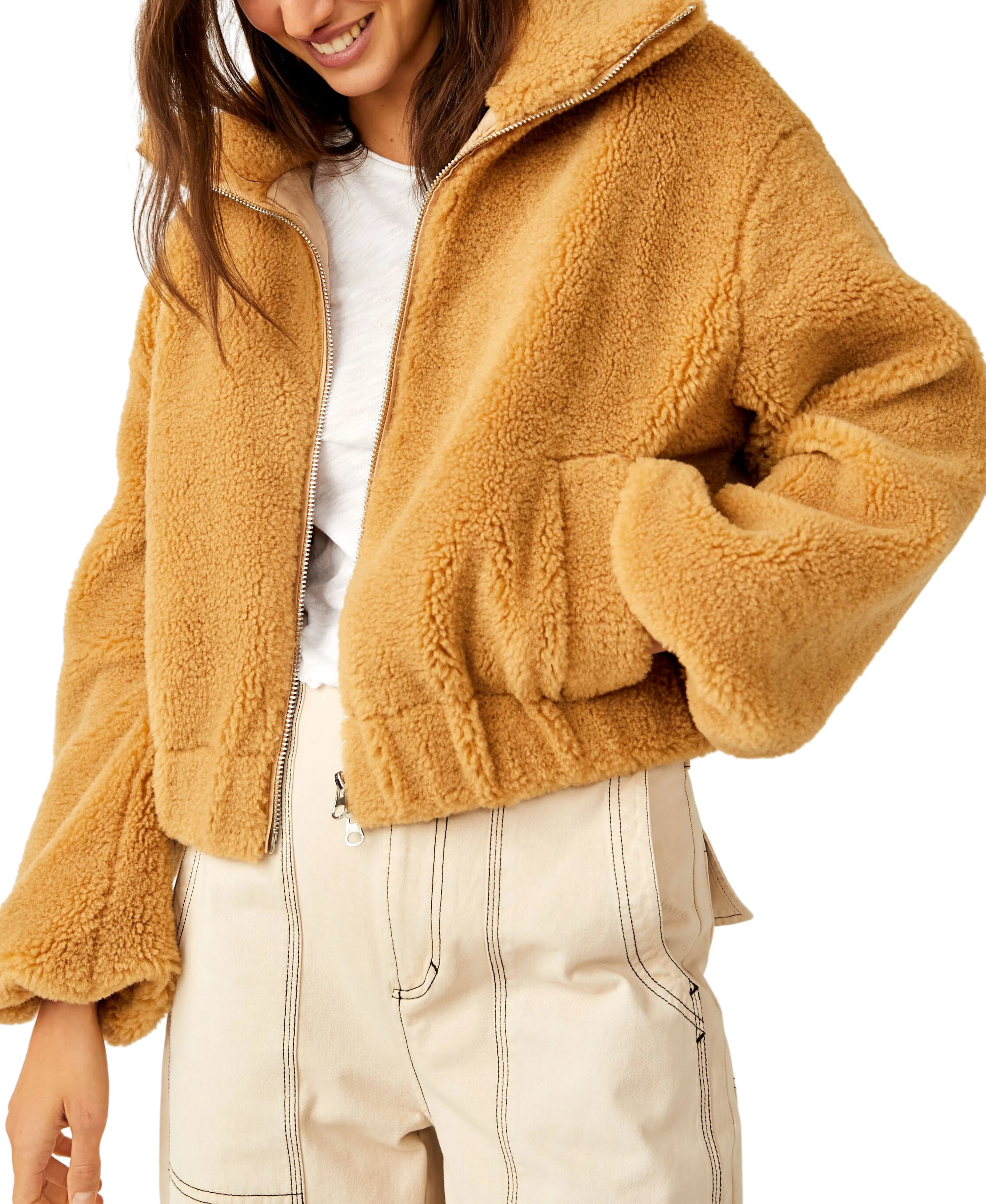 Free People Get Cozy Teddy Jacket