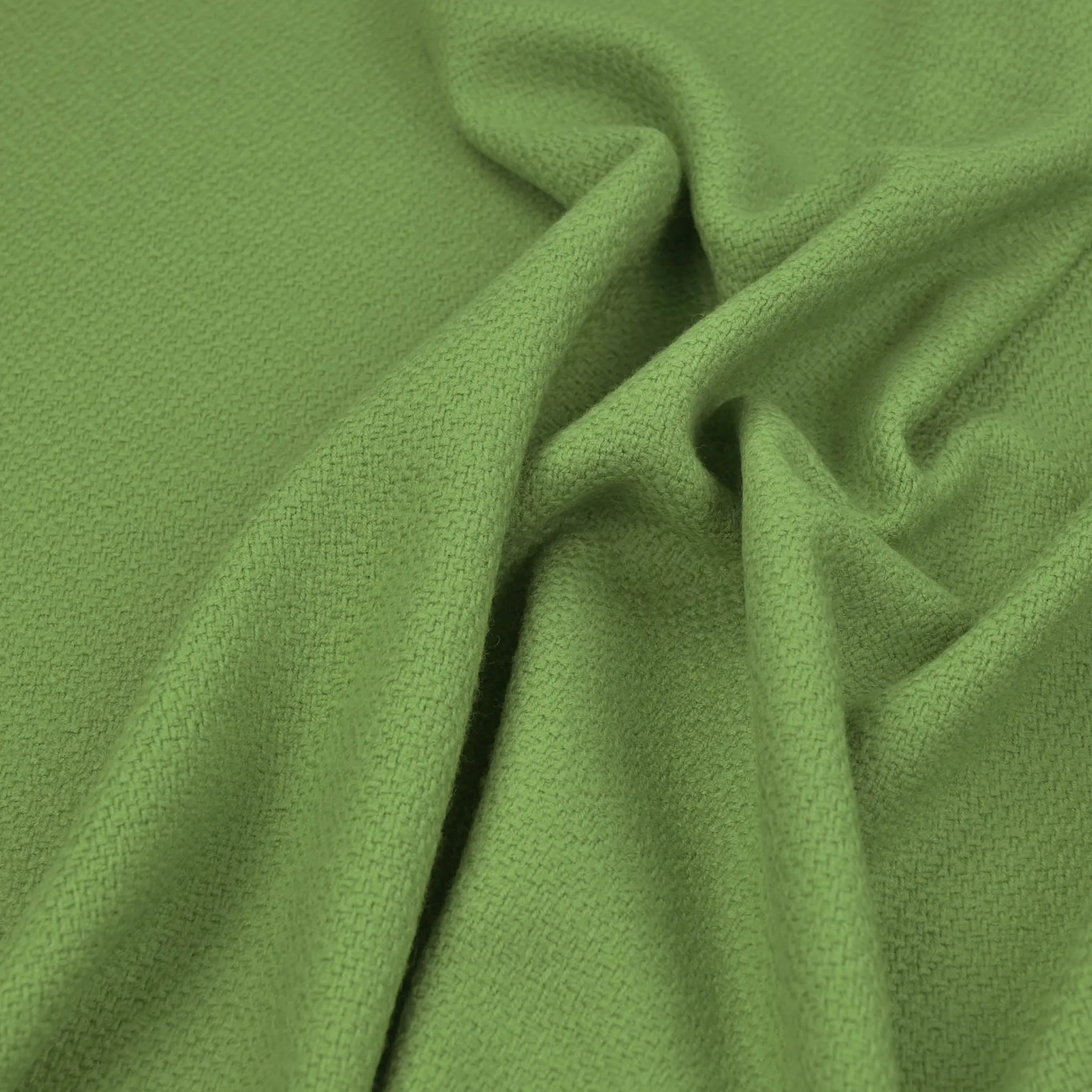 Green Woolen Coating Fabric 97551