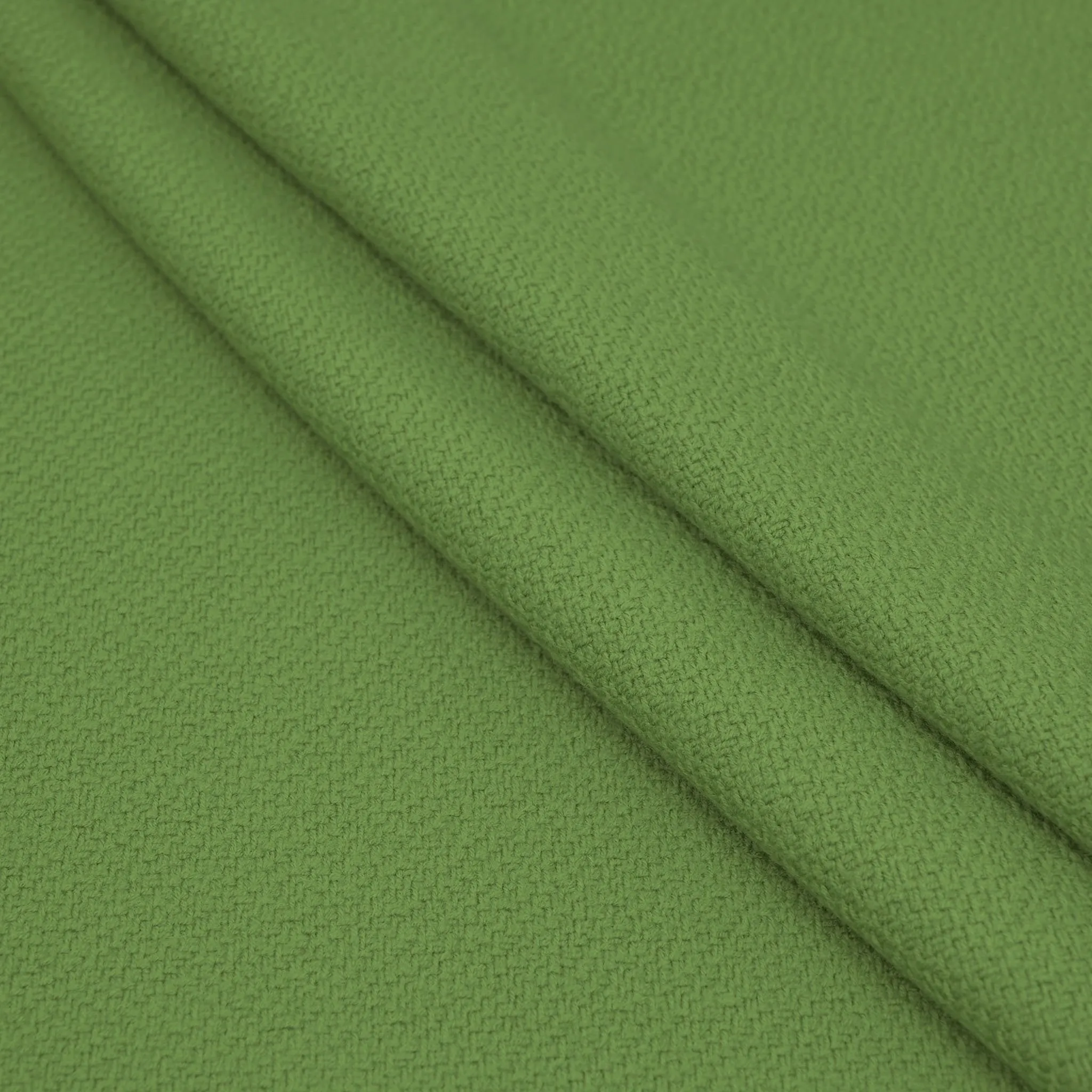 Green Woolen Coating Fabric 97551