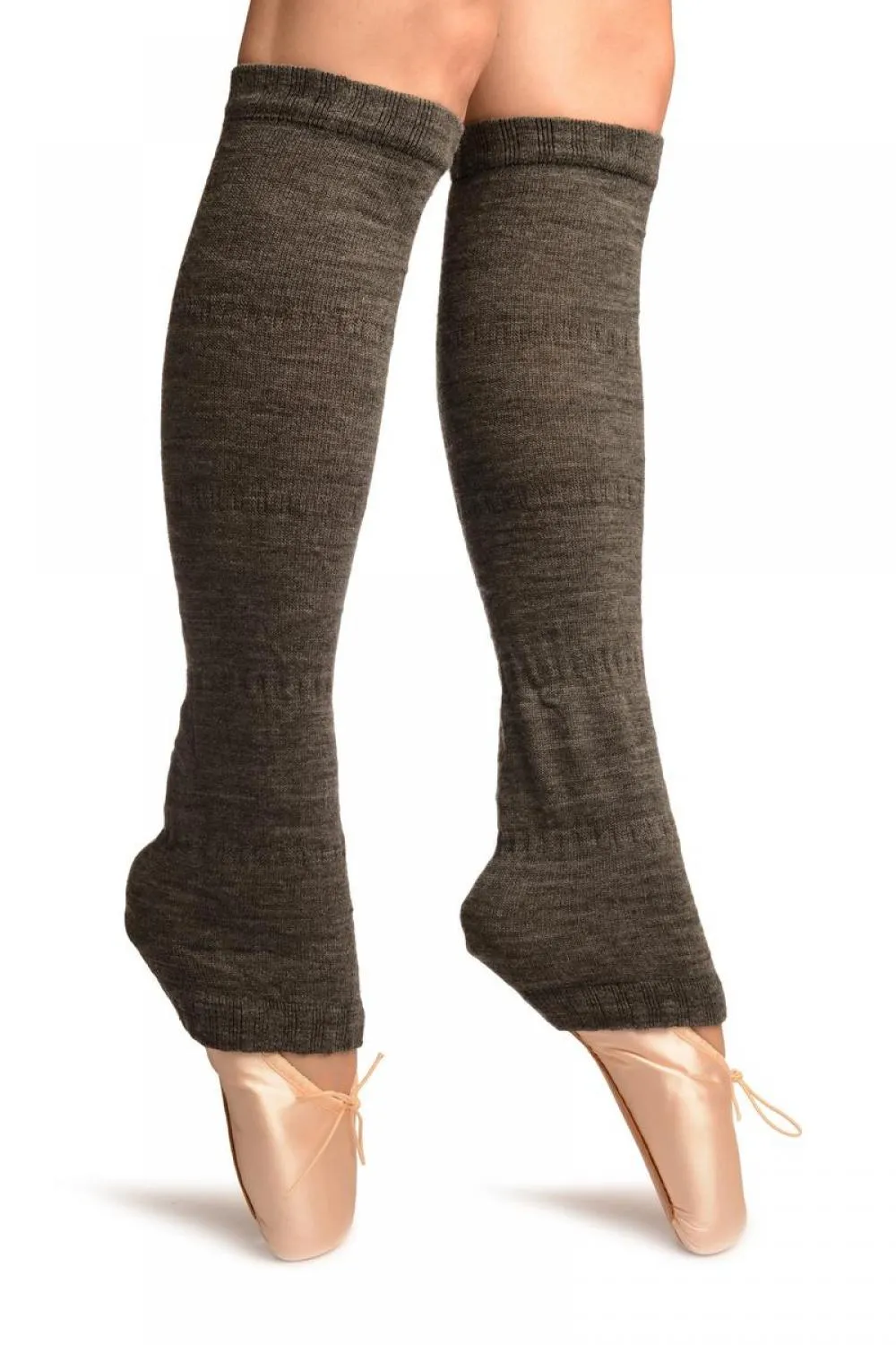 Grey Gaufre Dance/Ballet Leg Warmers