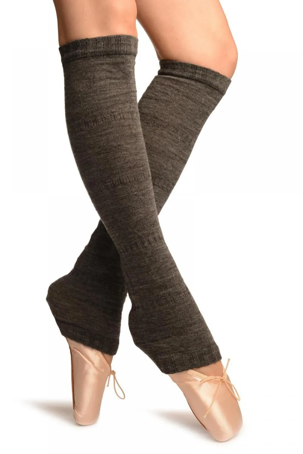 Grey Gaufre Dance/Ballet Leg Warmers