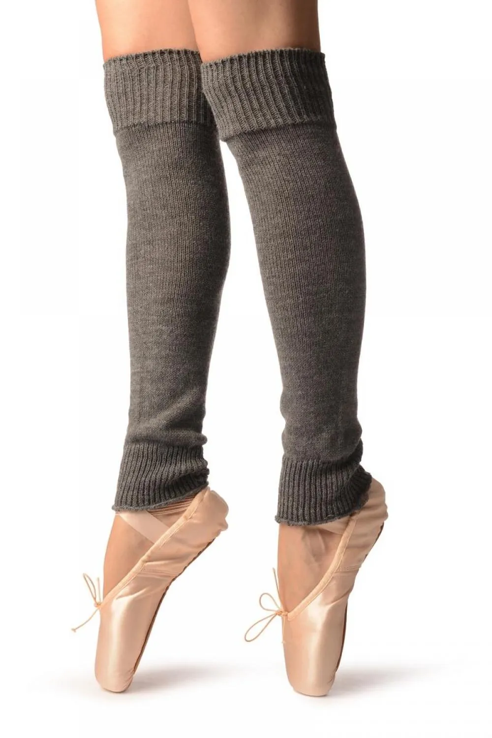 Grey Plain Dance/Ballet Leg Warmers